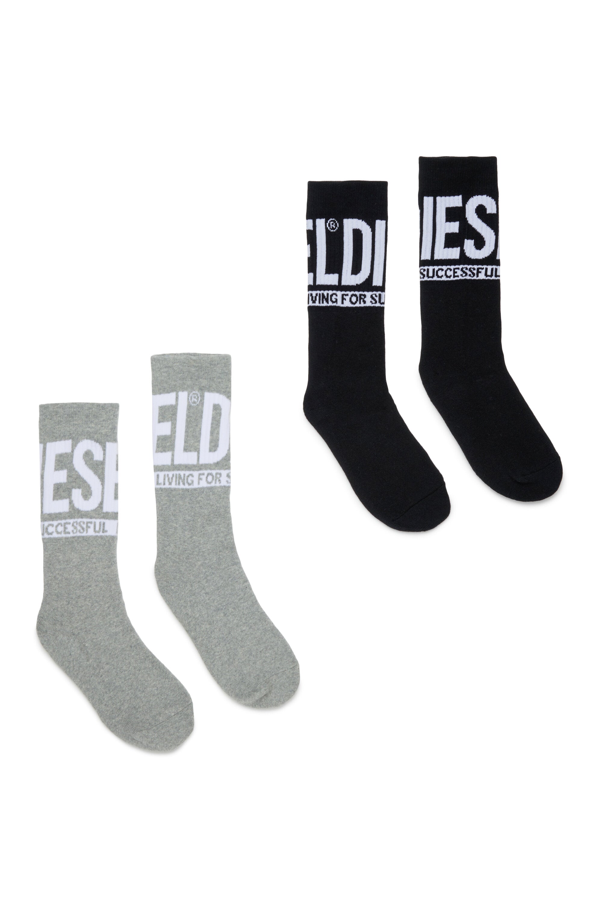 Pack de dos pares de calcetines con logotipo