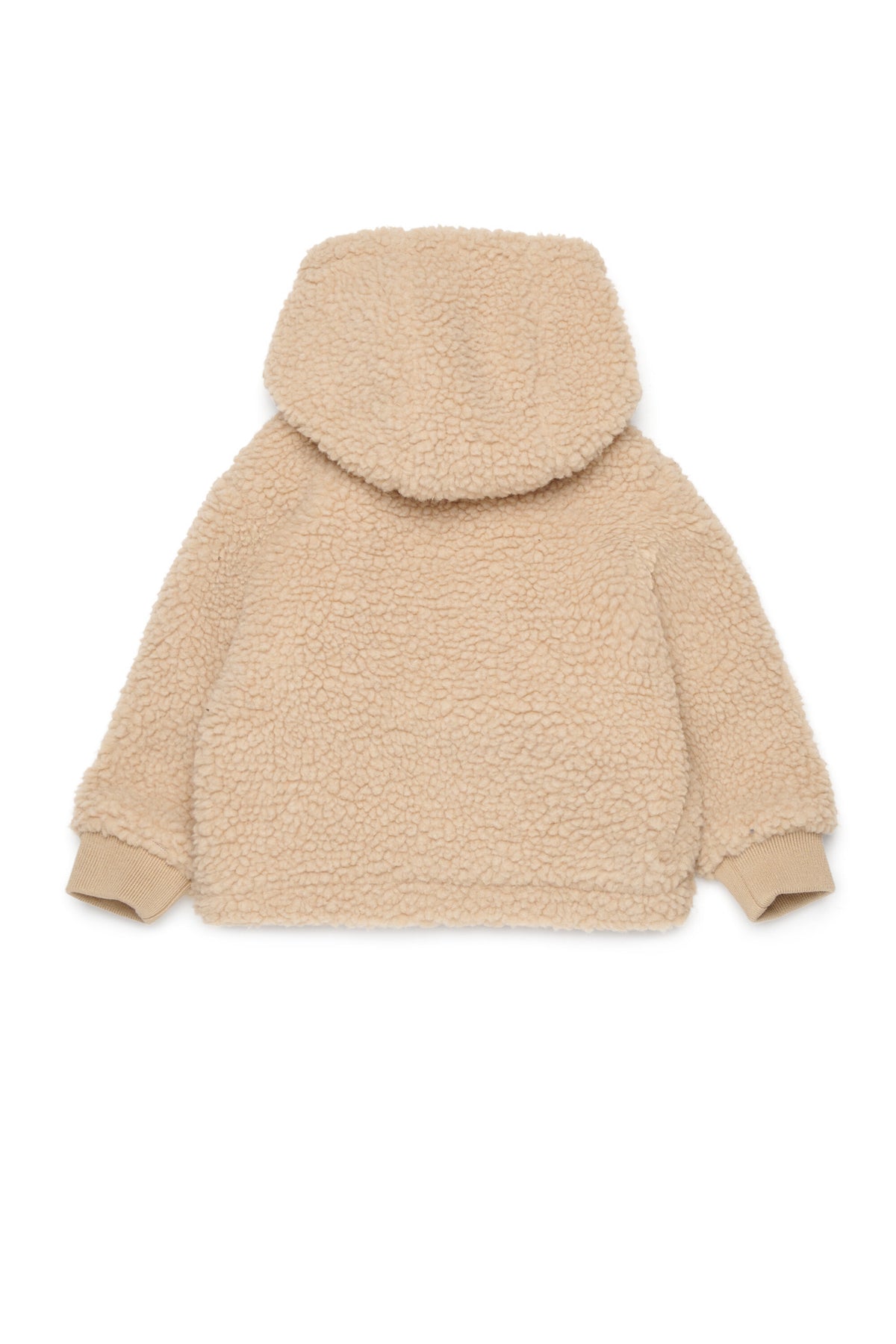 Chaqueta teddy con logo y detalles de huesos