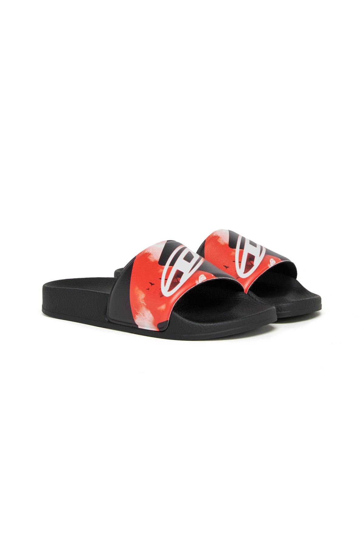 Chanclas tipo slide con logo