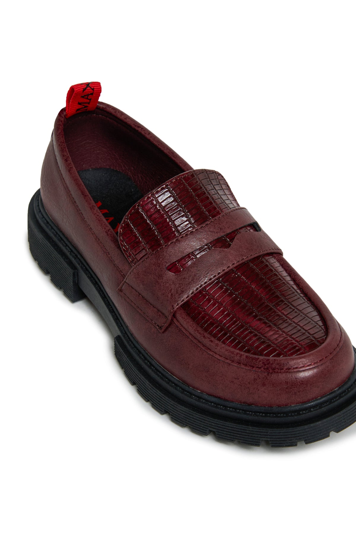 Loafers with lug sole
