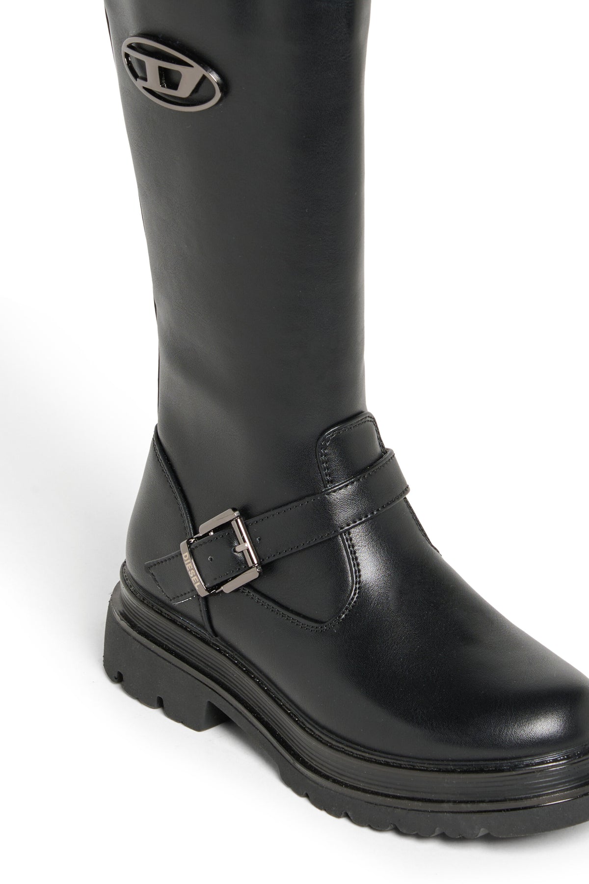 Logo high boots