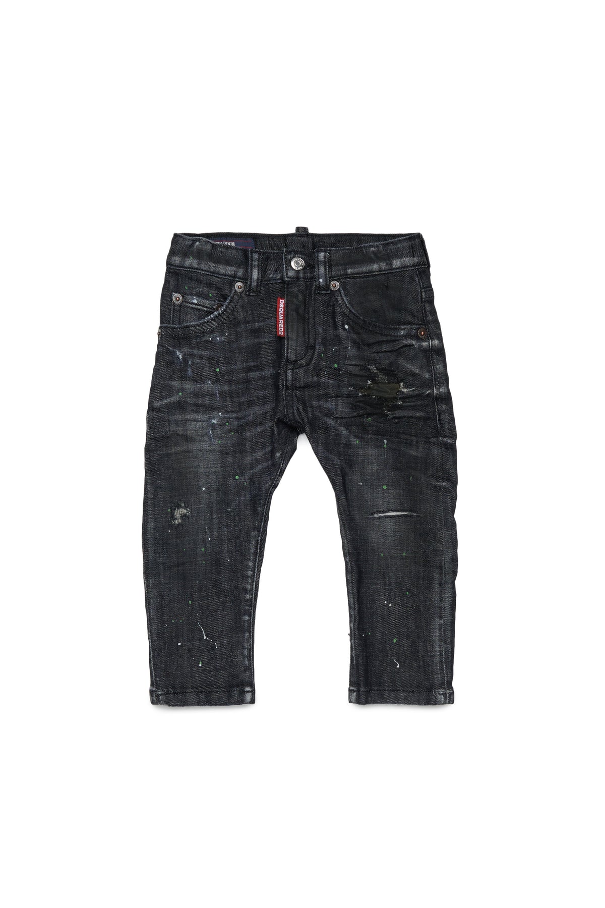 Jeans corte slim lavado negro