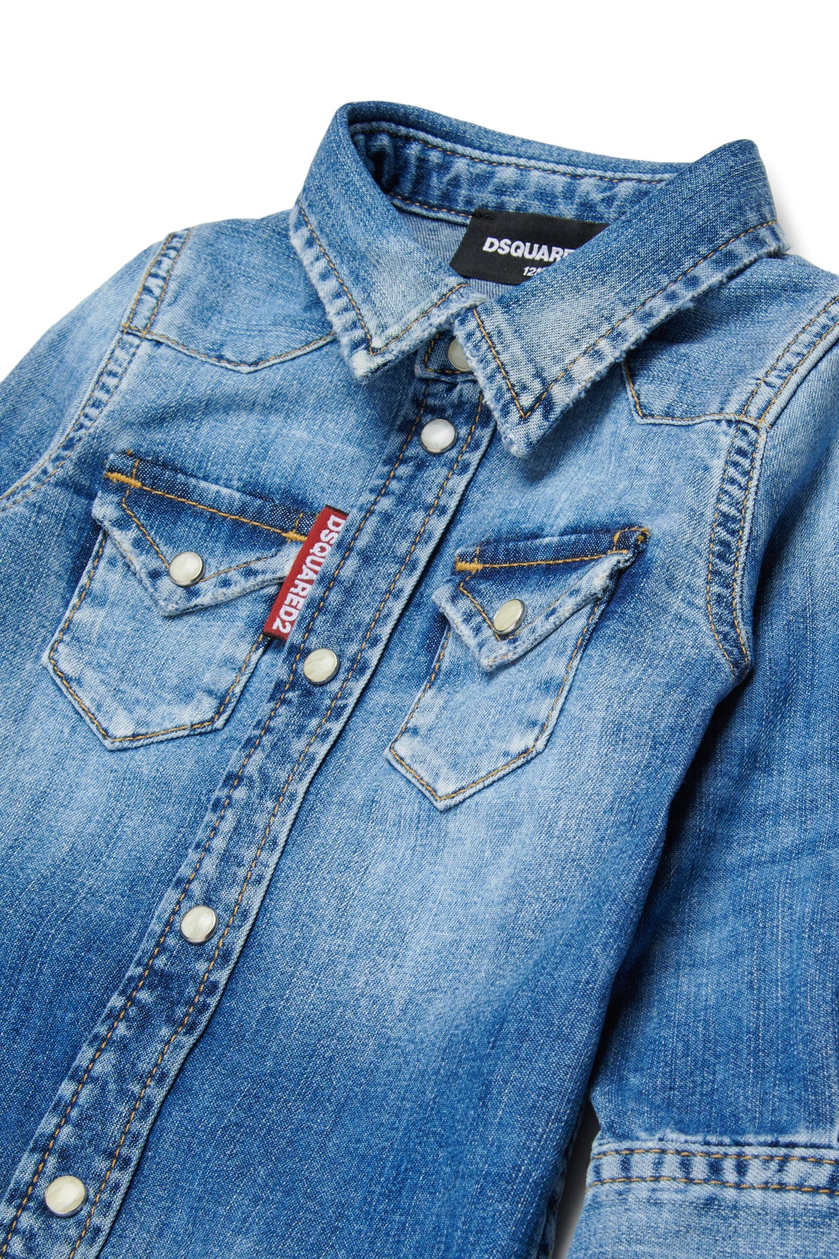 Camisa vaquera con logo
