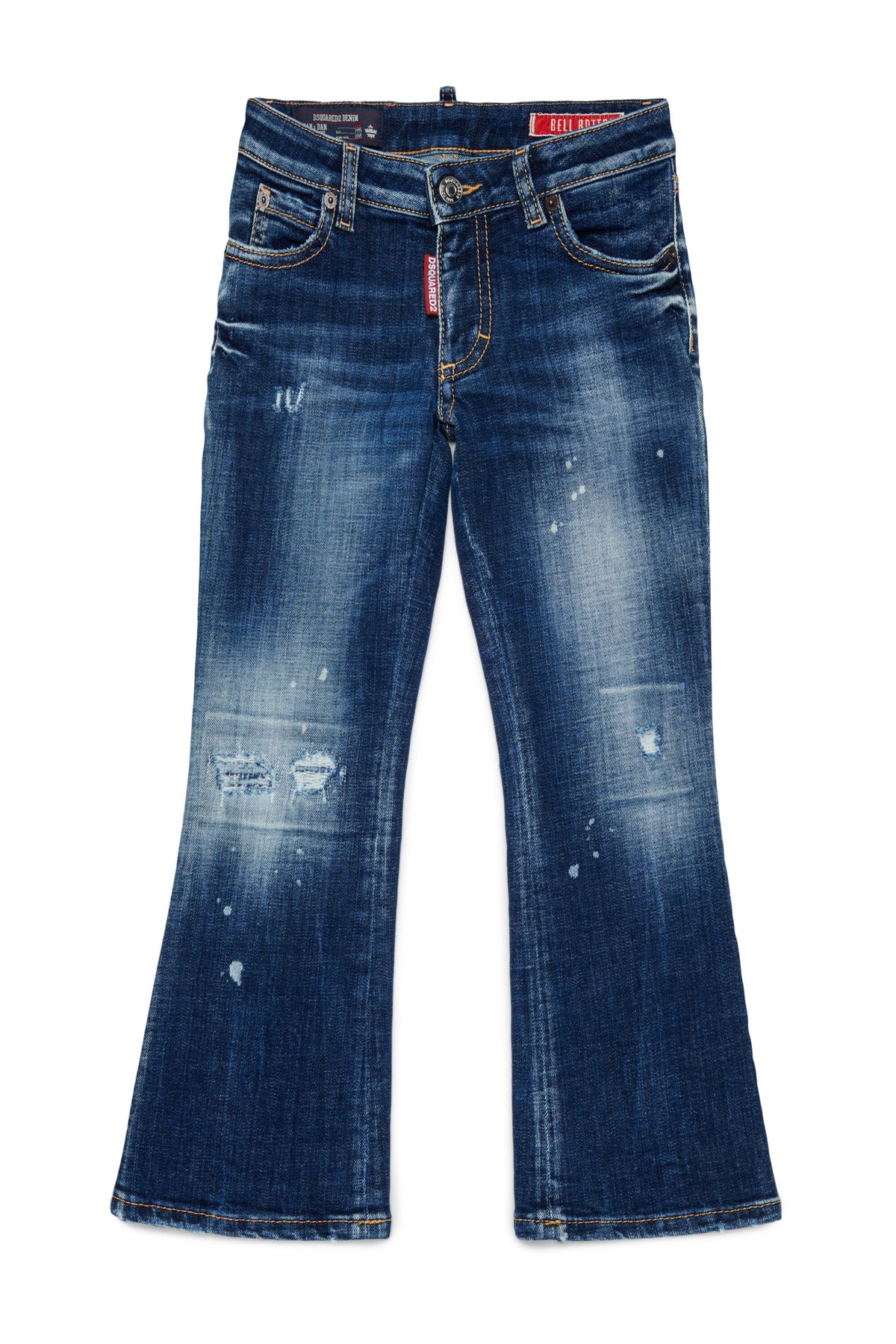 Jeans corte bootcut lavado azul medio - Bell Bottom
