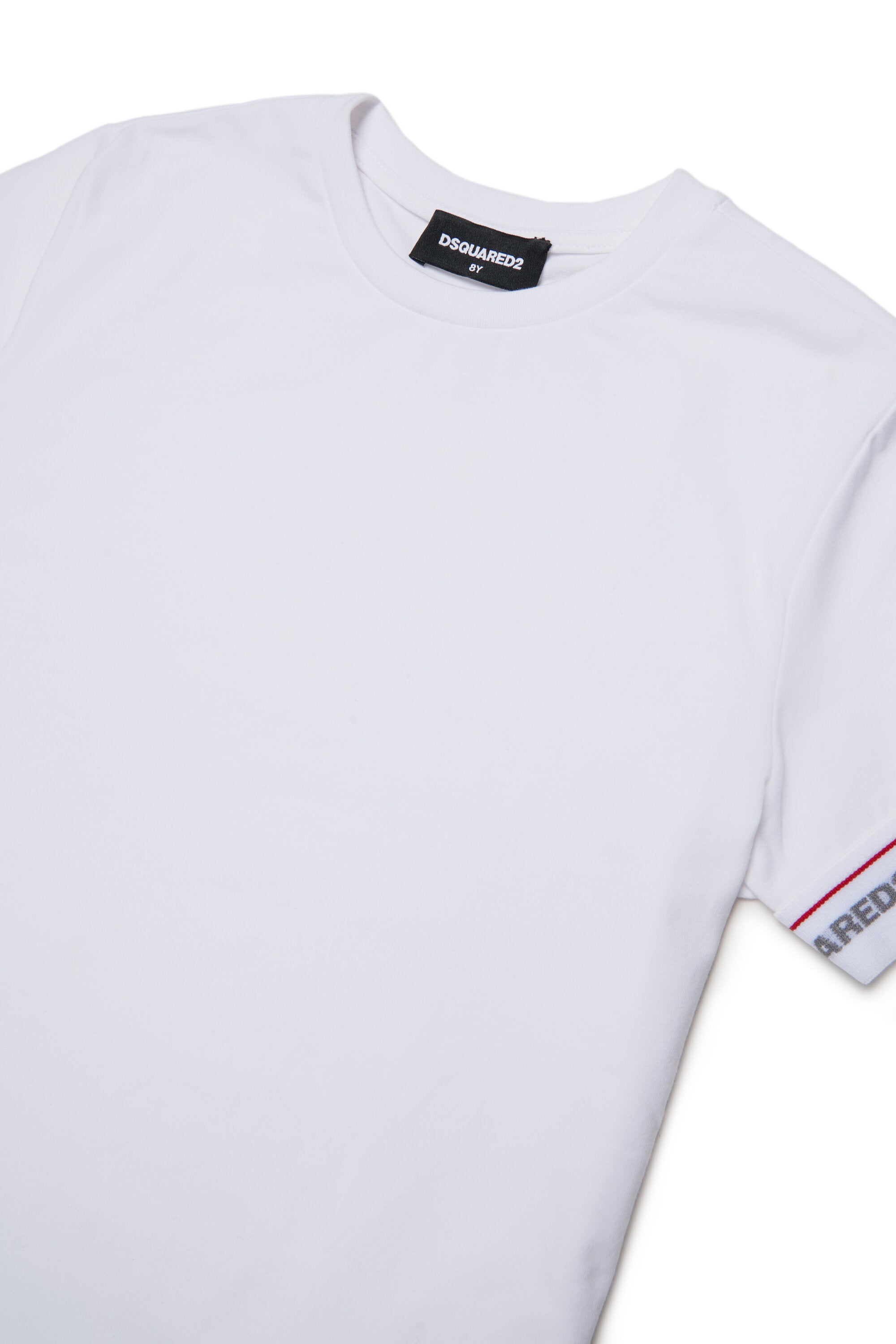Camiseta con banda elástica y logotipo