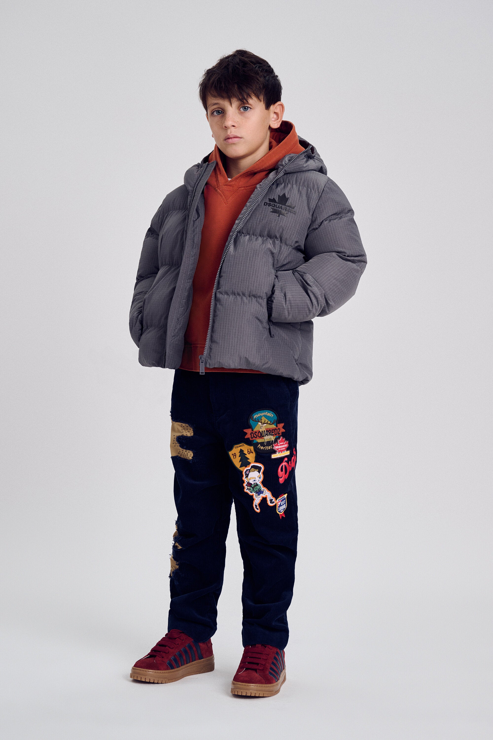 Veste matelassée avec logo imprimé