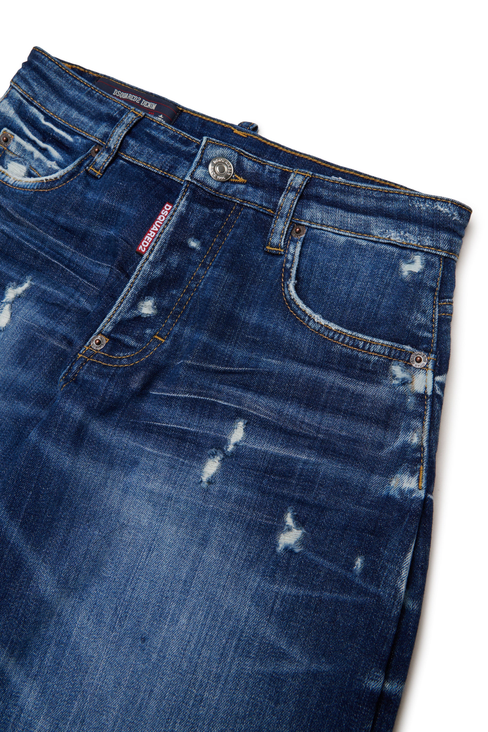 Jeans corte relajado lavado azul medio - Amelia