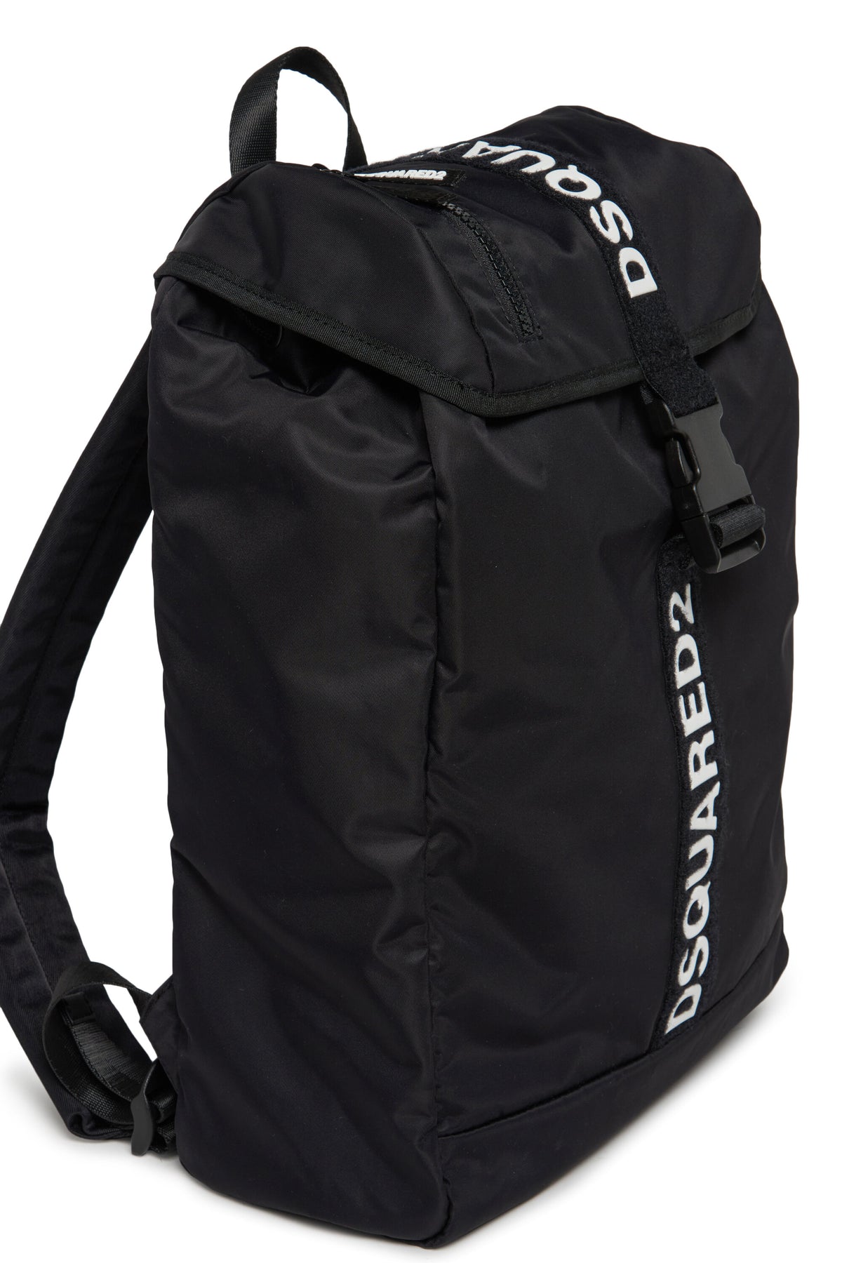 Backpack with logo rubberized