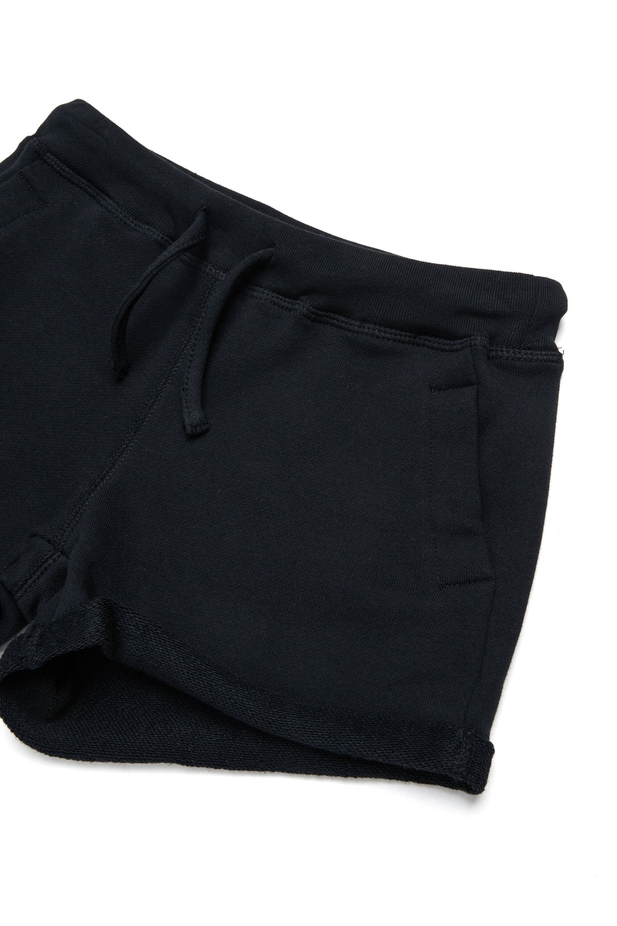 Fleece shorts with logo