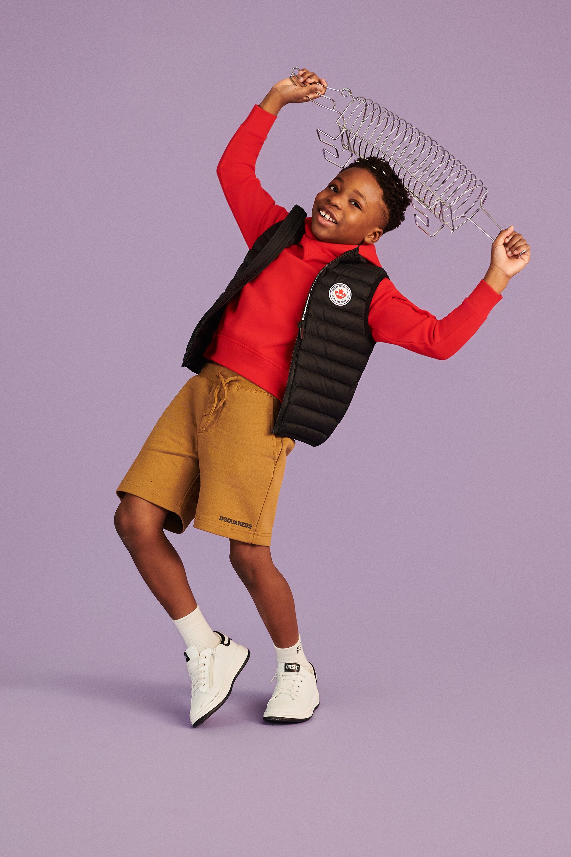 Gilet matelassé avec logo imprimé