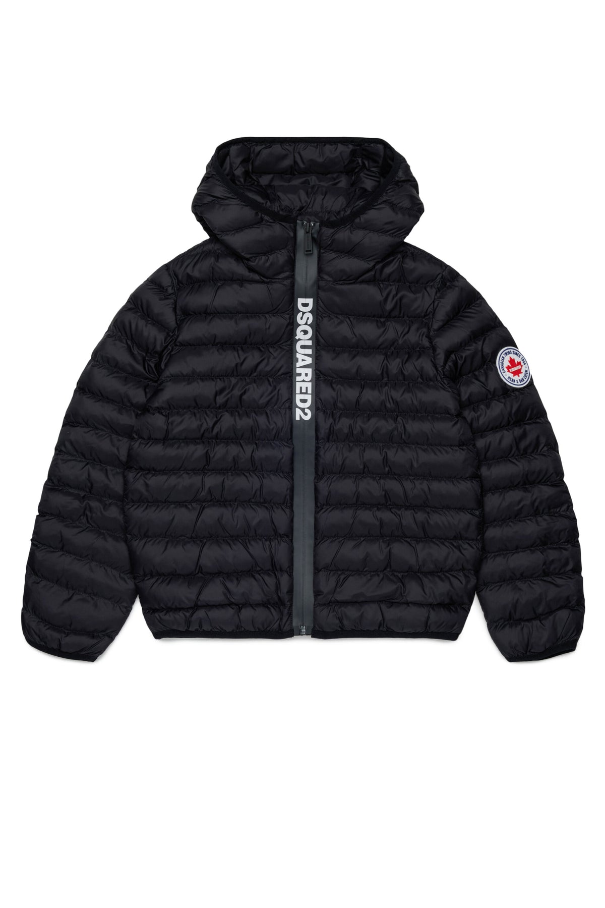 Chaqueta acolchada con logo estampado