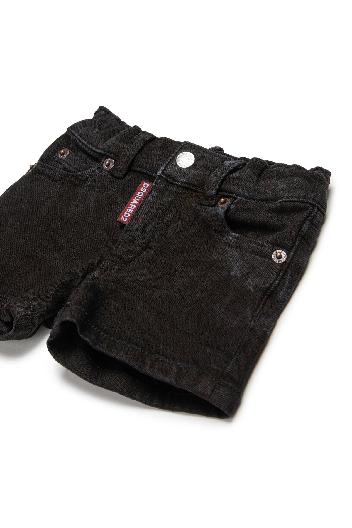 Short en denim avec logo