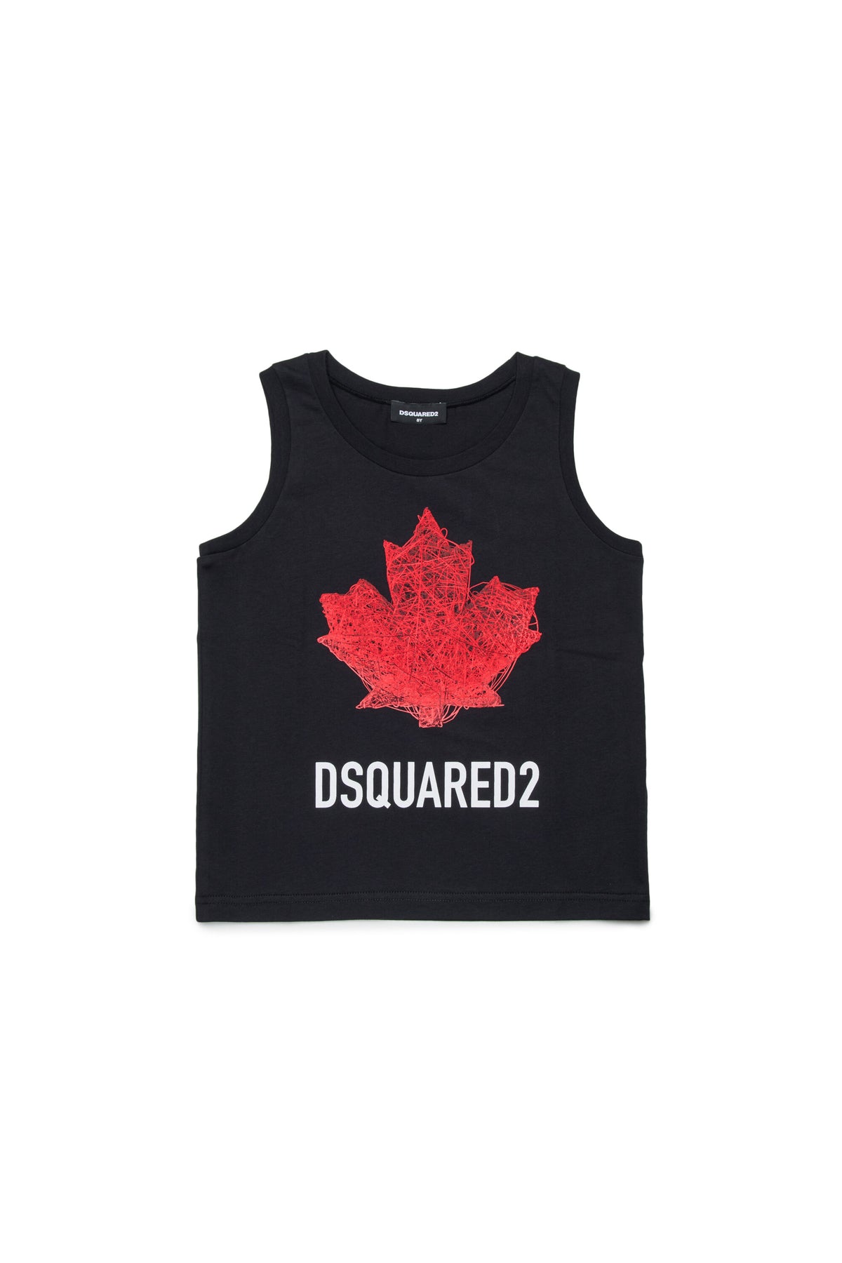 Sleeveless T-shirt with logo