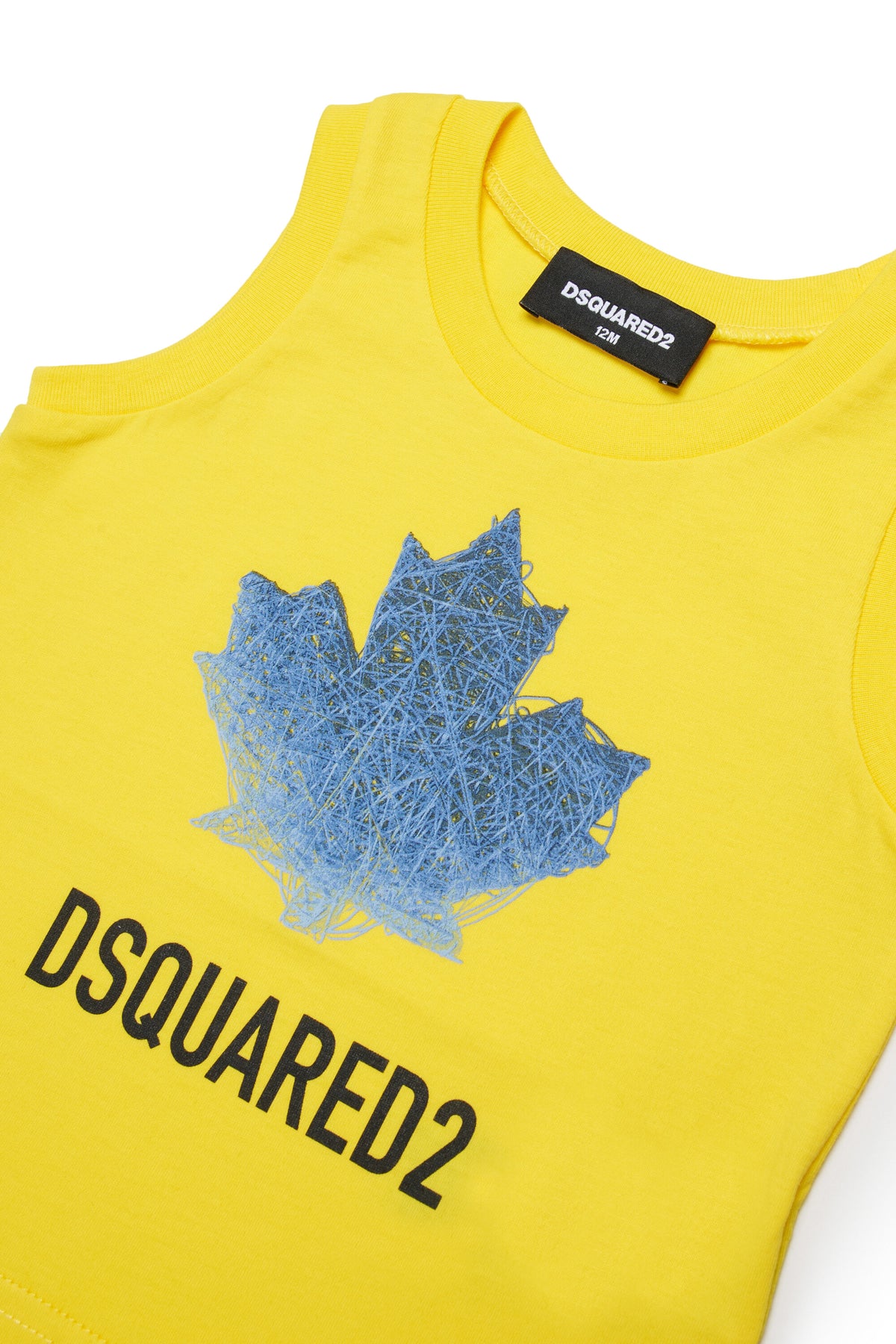 Sleeveless T-shirt with logo