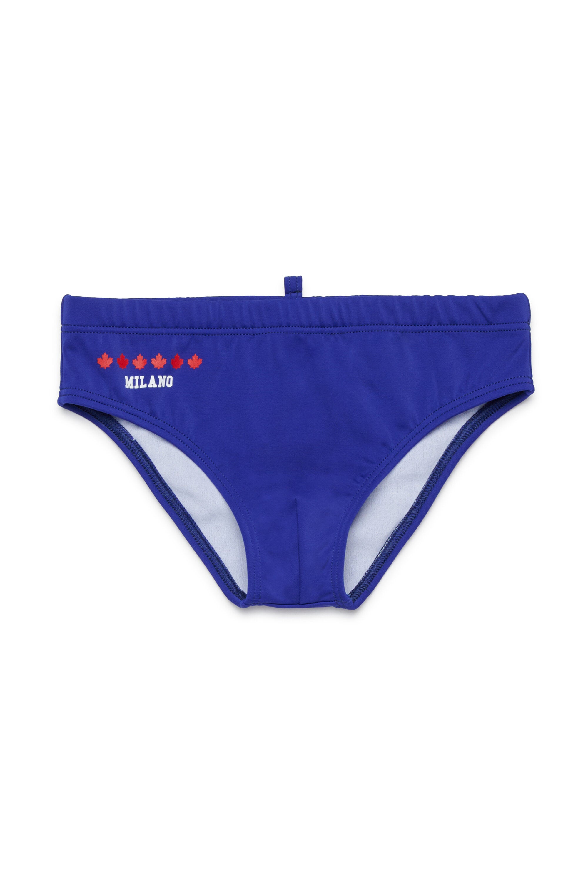 Bañador slip con logo en la parte trasera