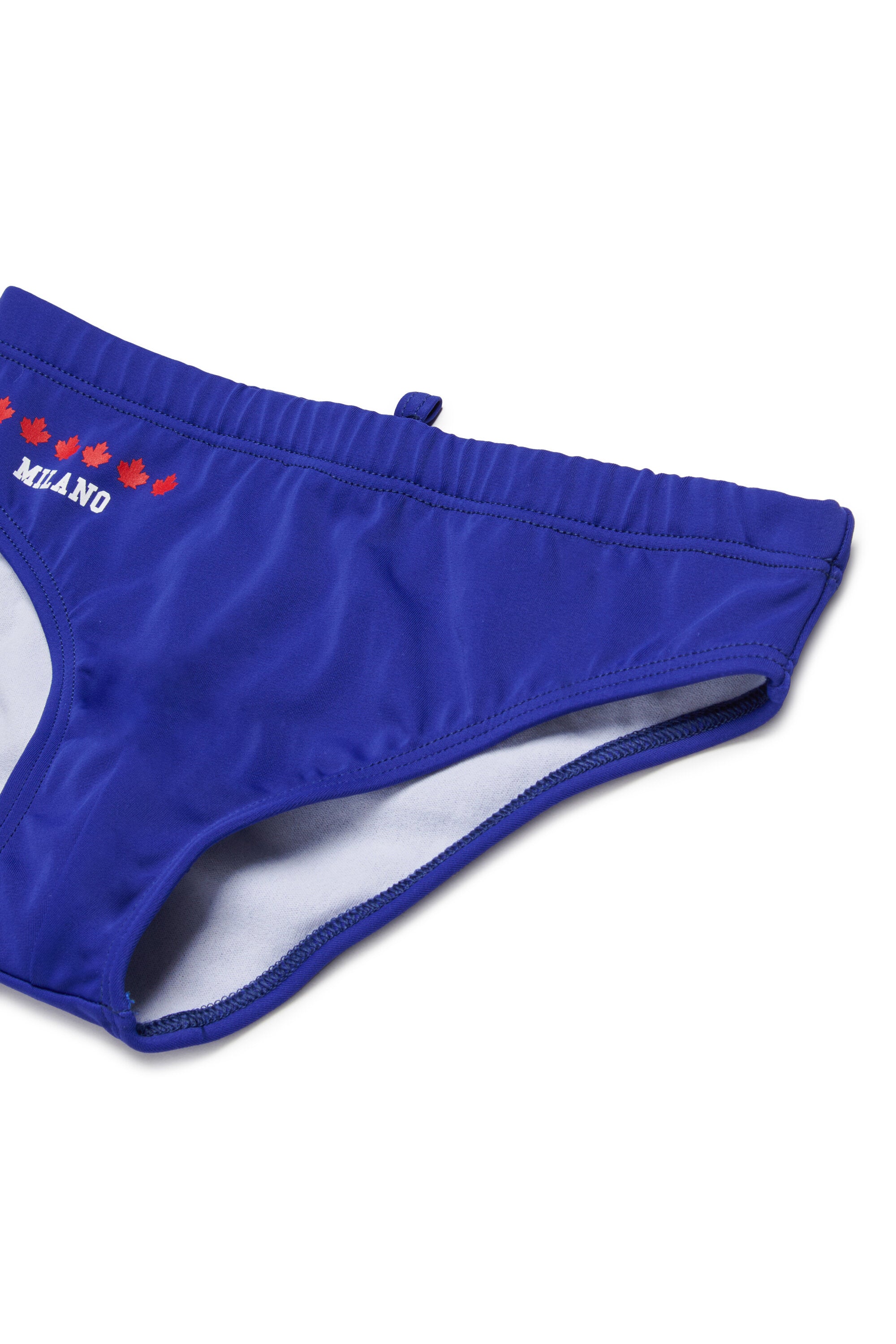 Bañador slip con logo en la parte trasera