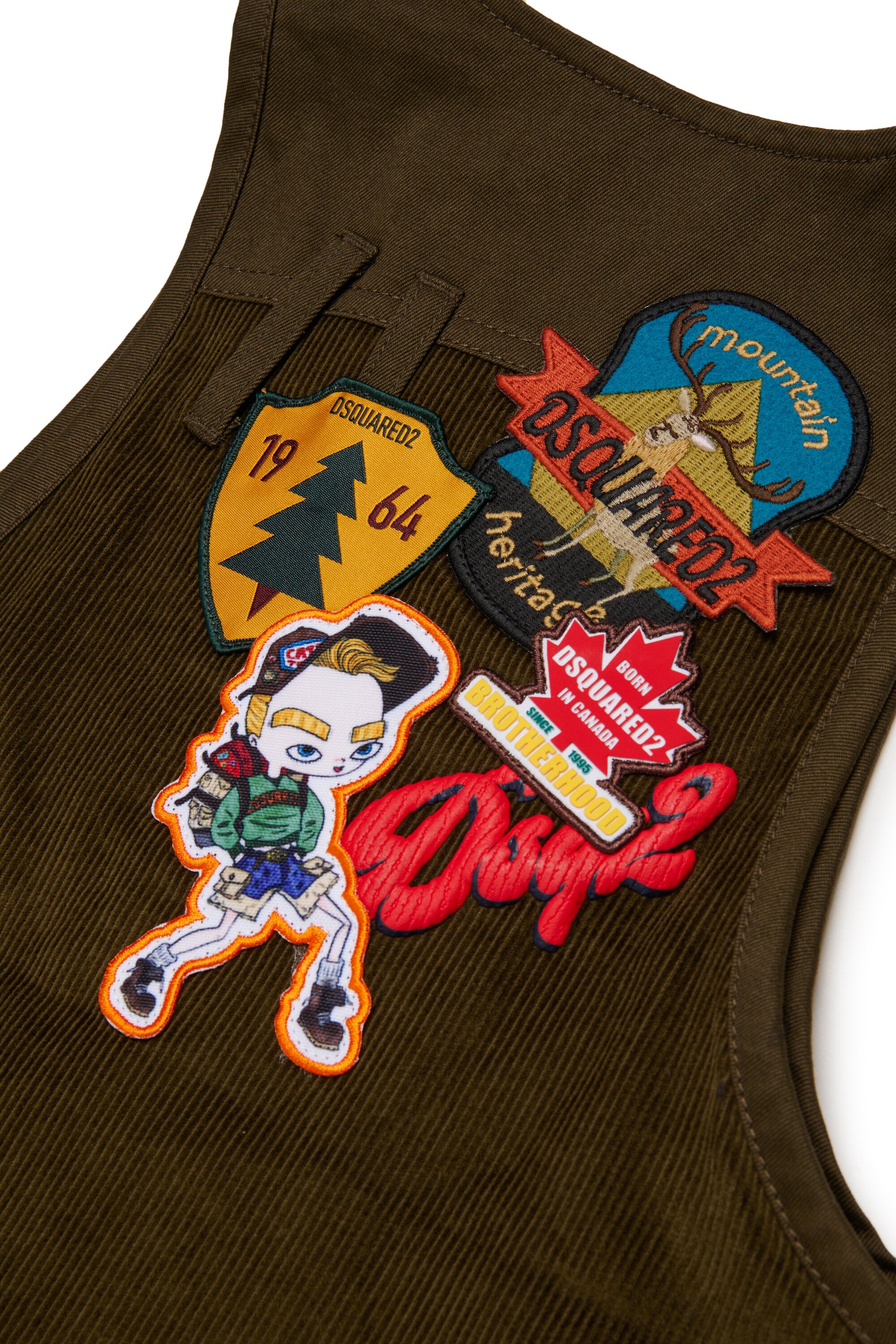 Gilet avec patch décoratives et logo