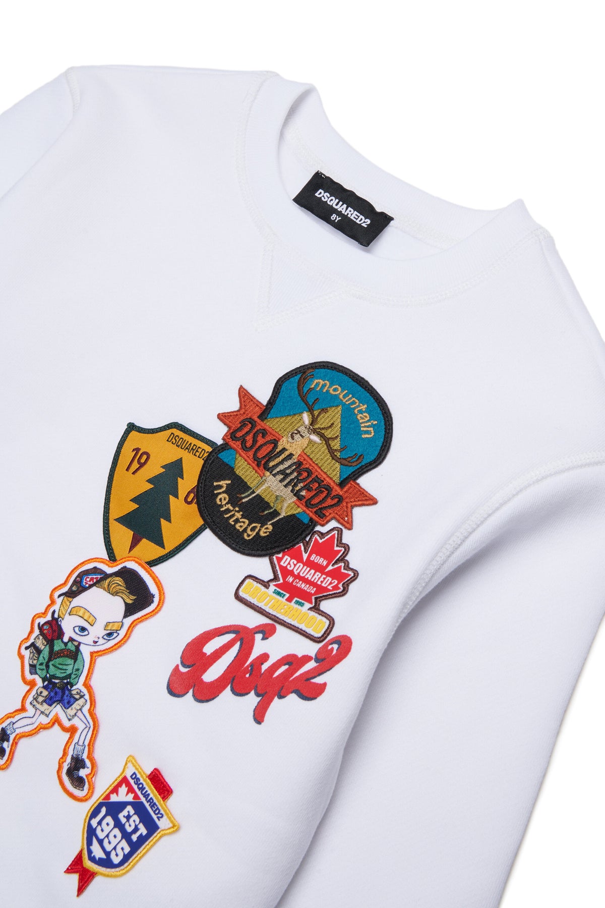 Sweat-shirt col rond avec logo