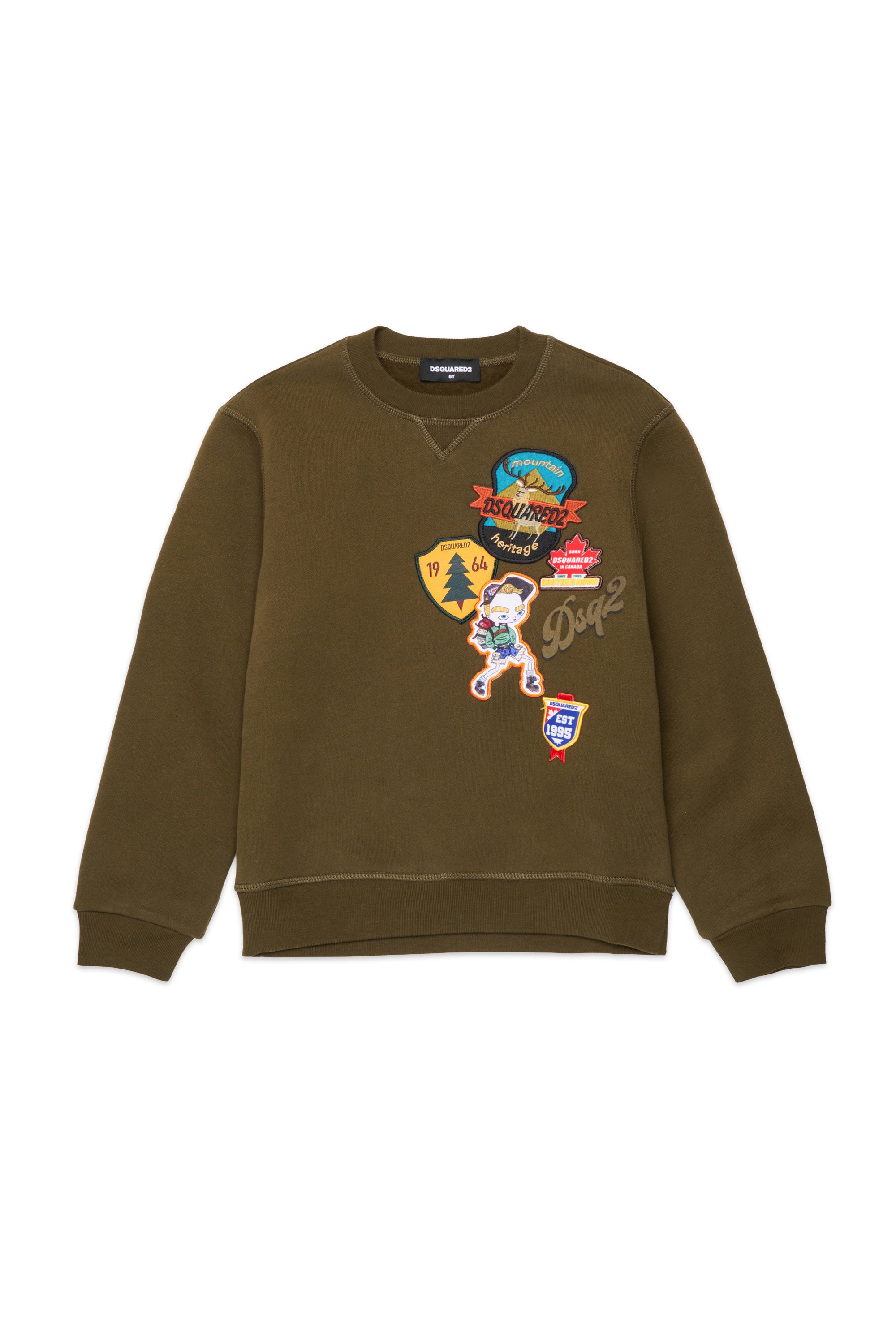 Sweat-shirt col rond avec logo