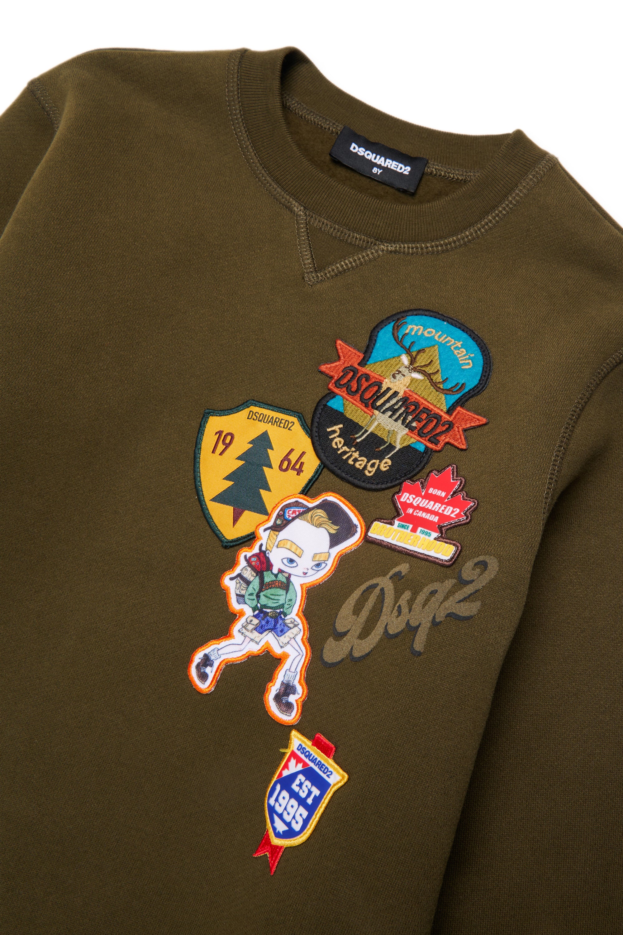 Sweat-shirt col rond avec logo