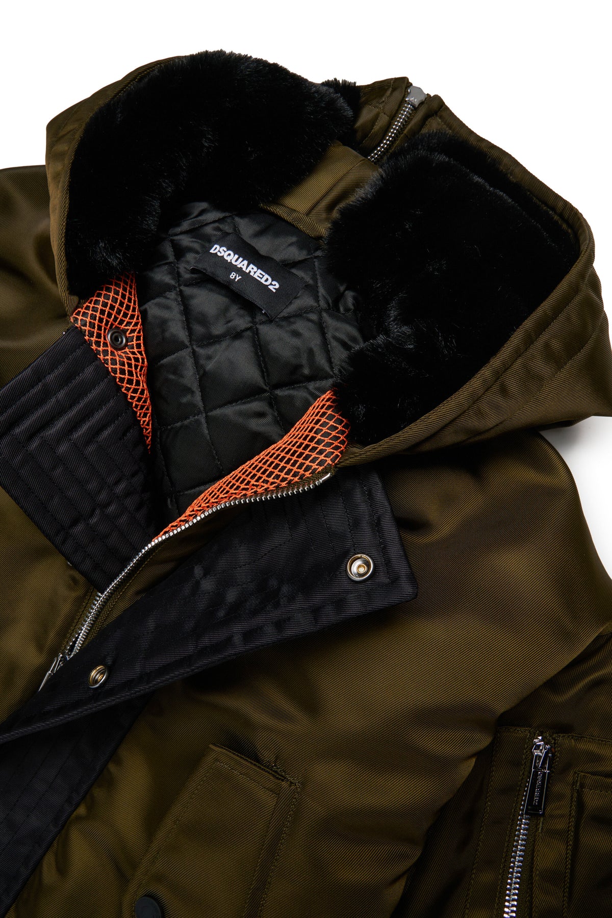 Bomber jacket with printed logo