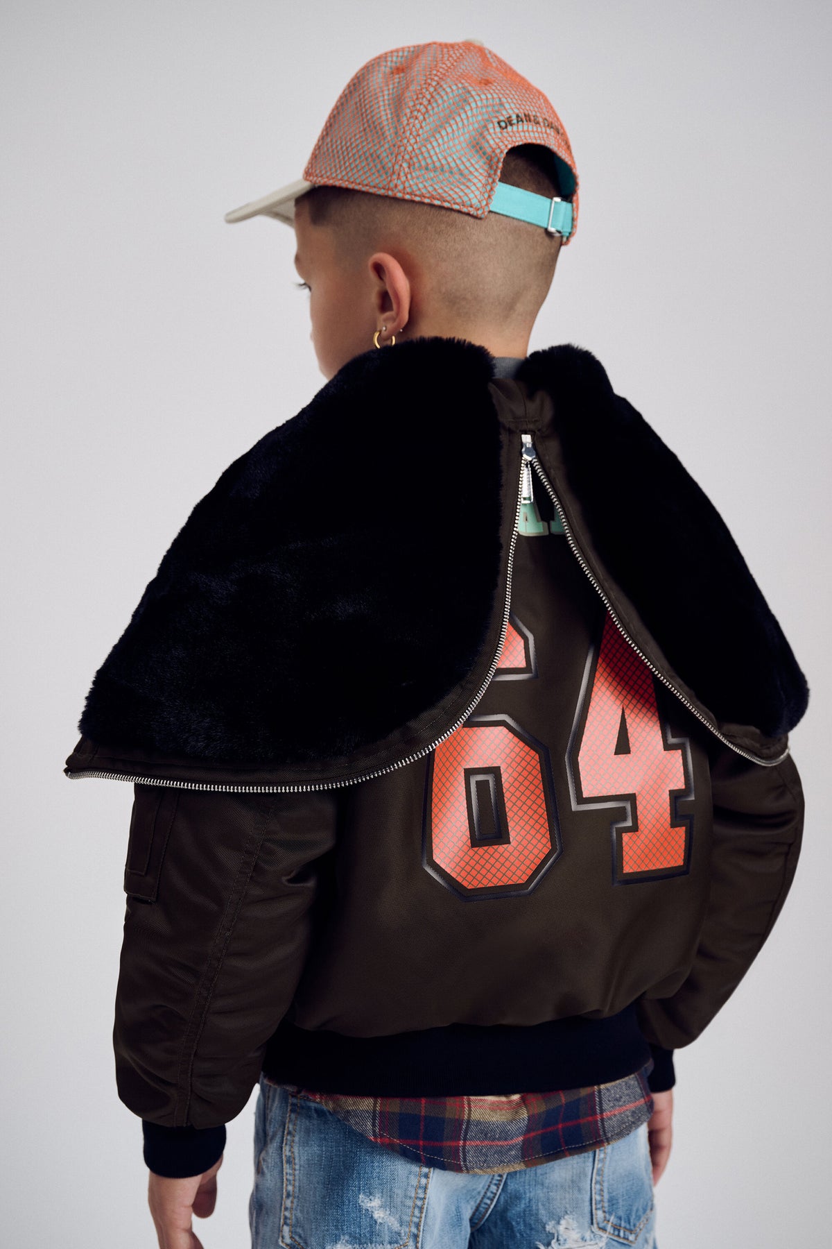 Blouson bomber avec logo imprimé