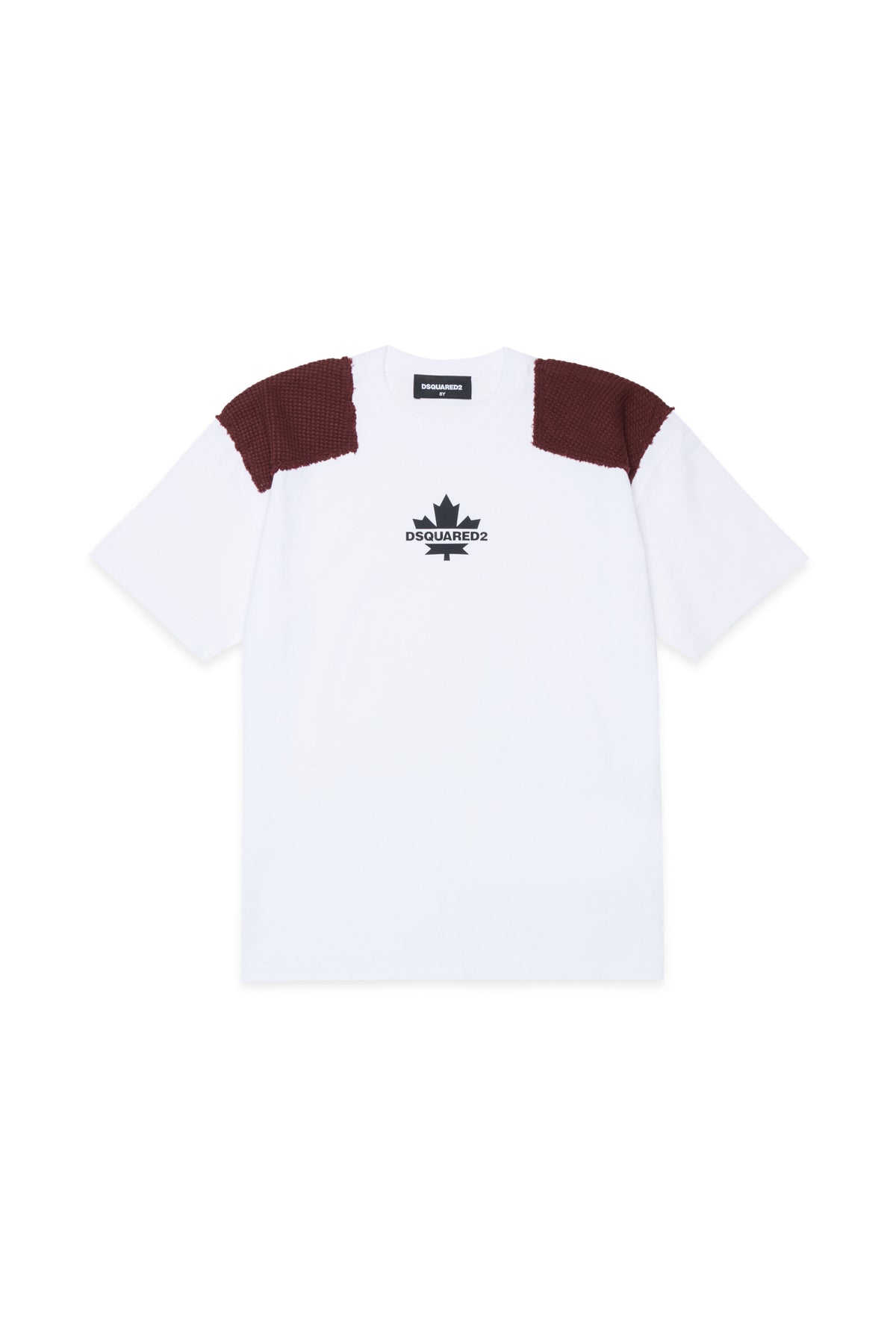Camiseta con logo y hombros en contraste