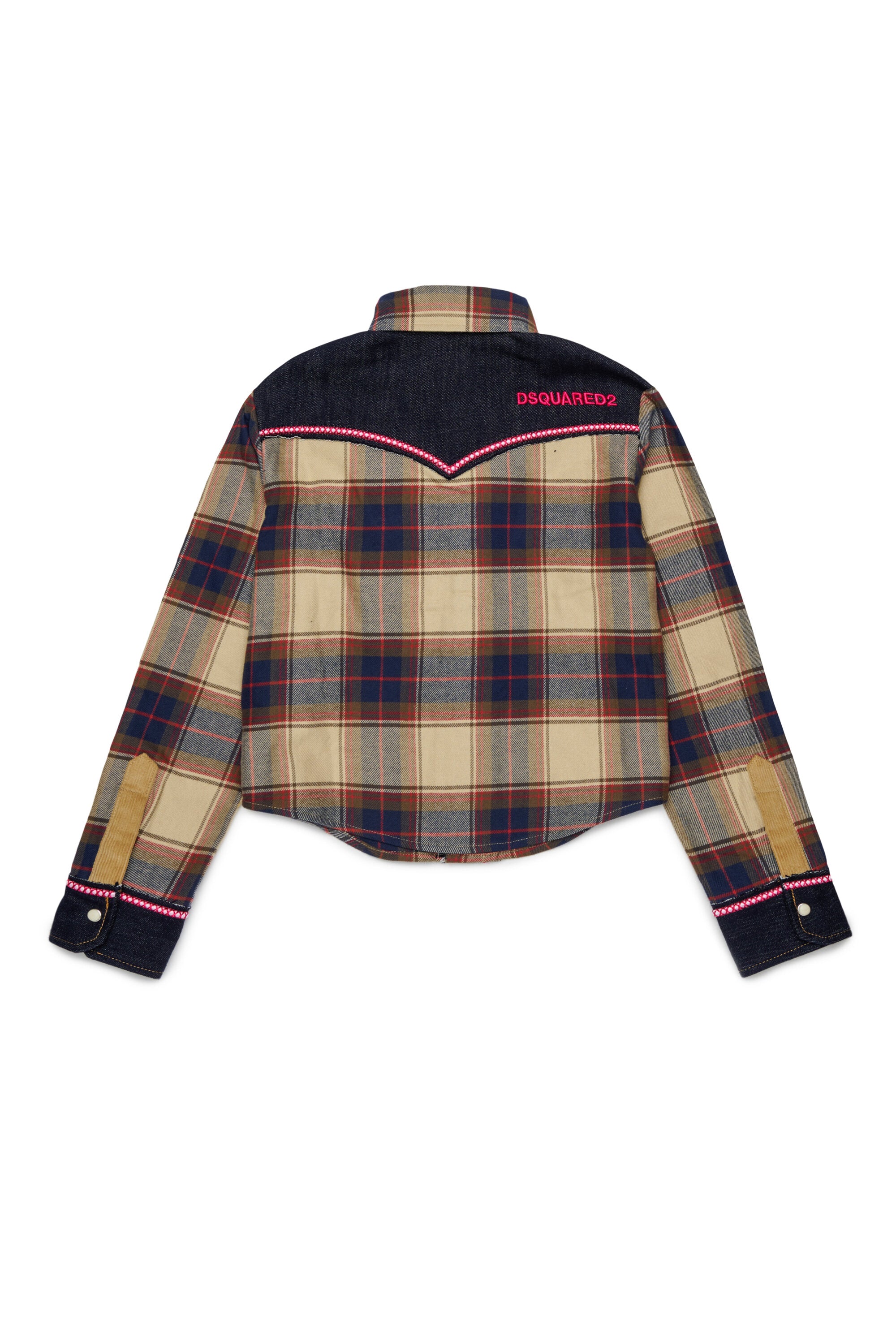 Camisa de cuadros con logo