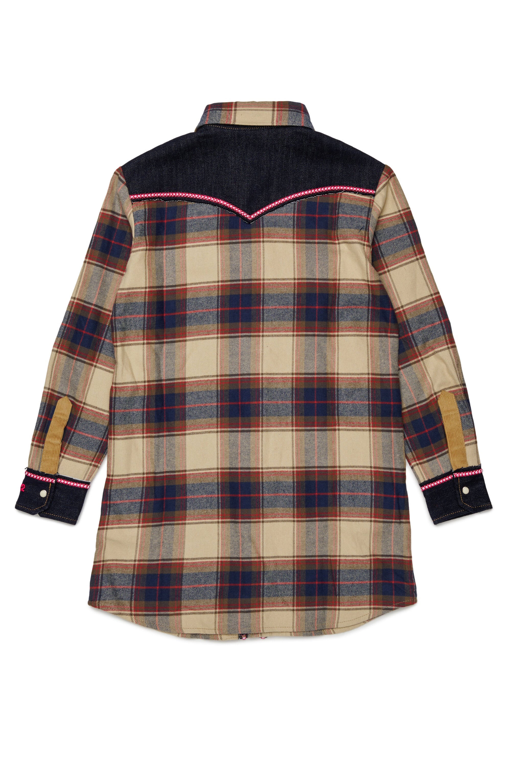 Chemise à carreaux avec logo