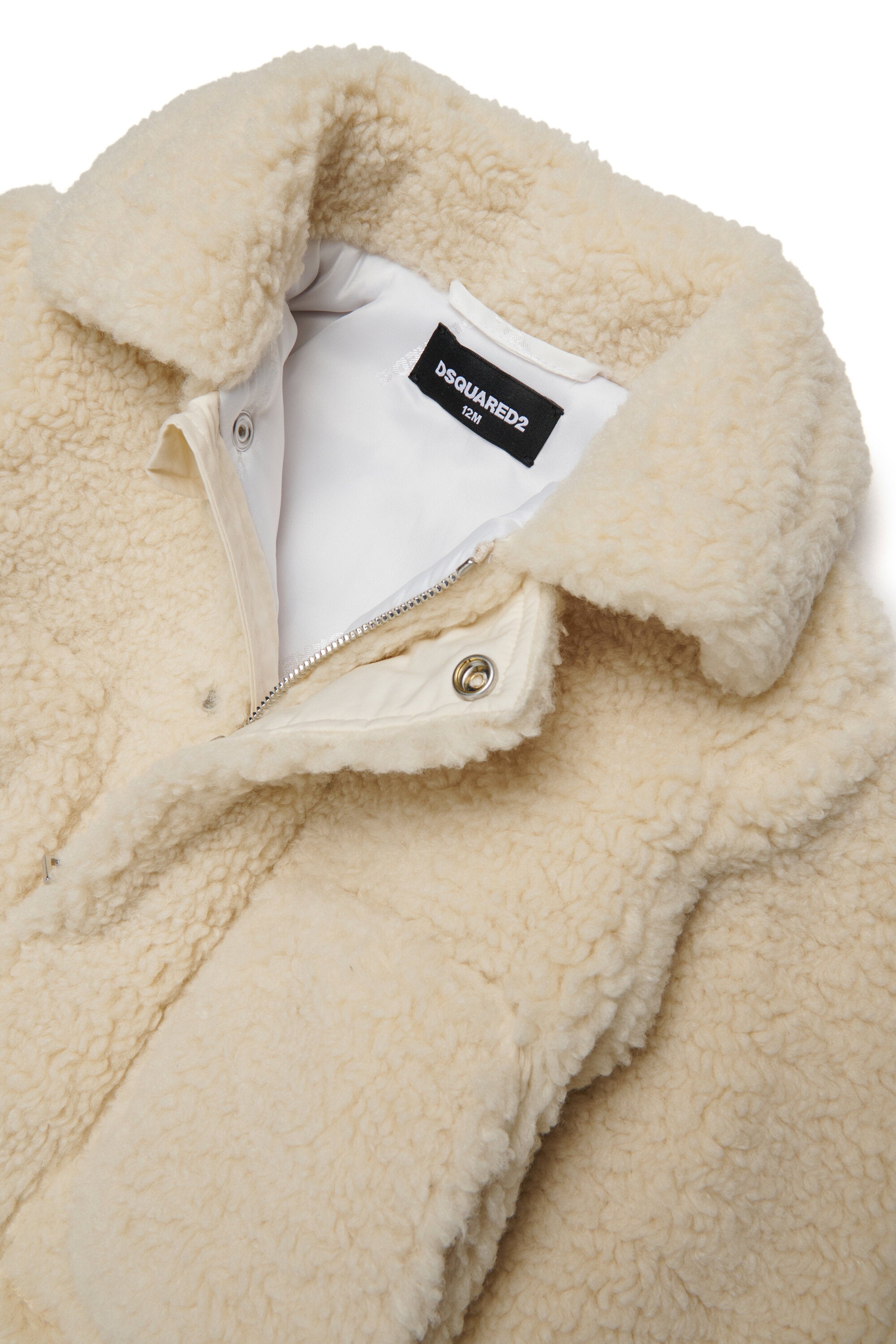 Teddy jacket with printed logo