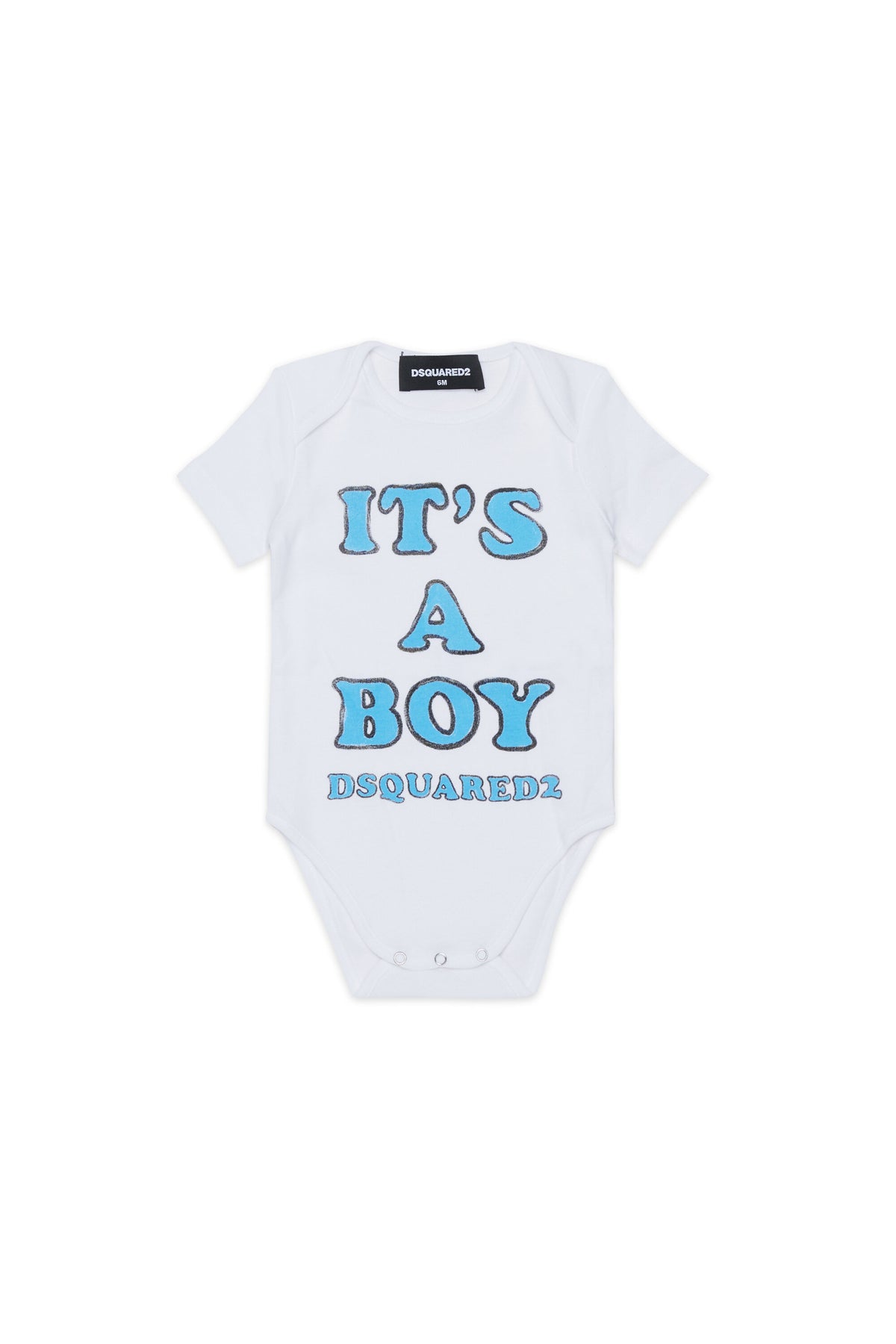 Short-sleeve bodysuit with logo