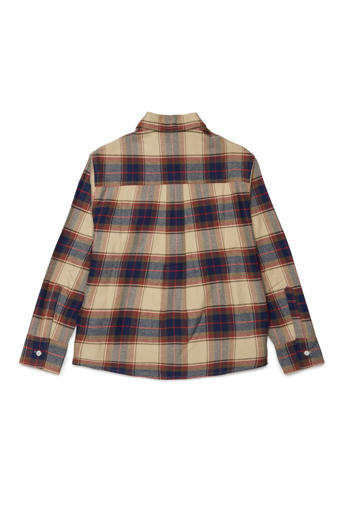 Checked shirt with logo