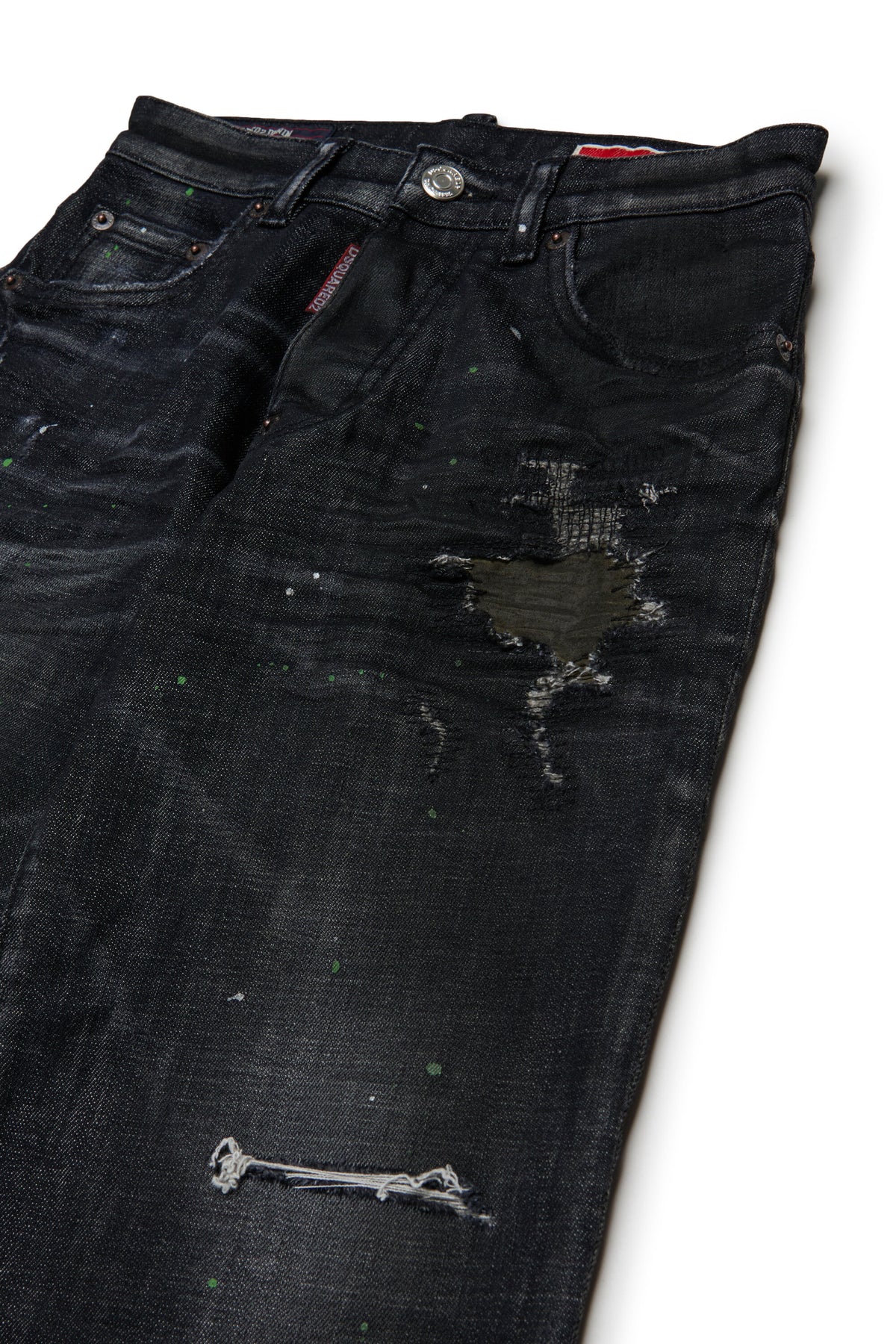 Jeans corte relajado lavado negro - Baggy