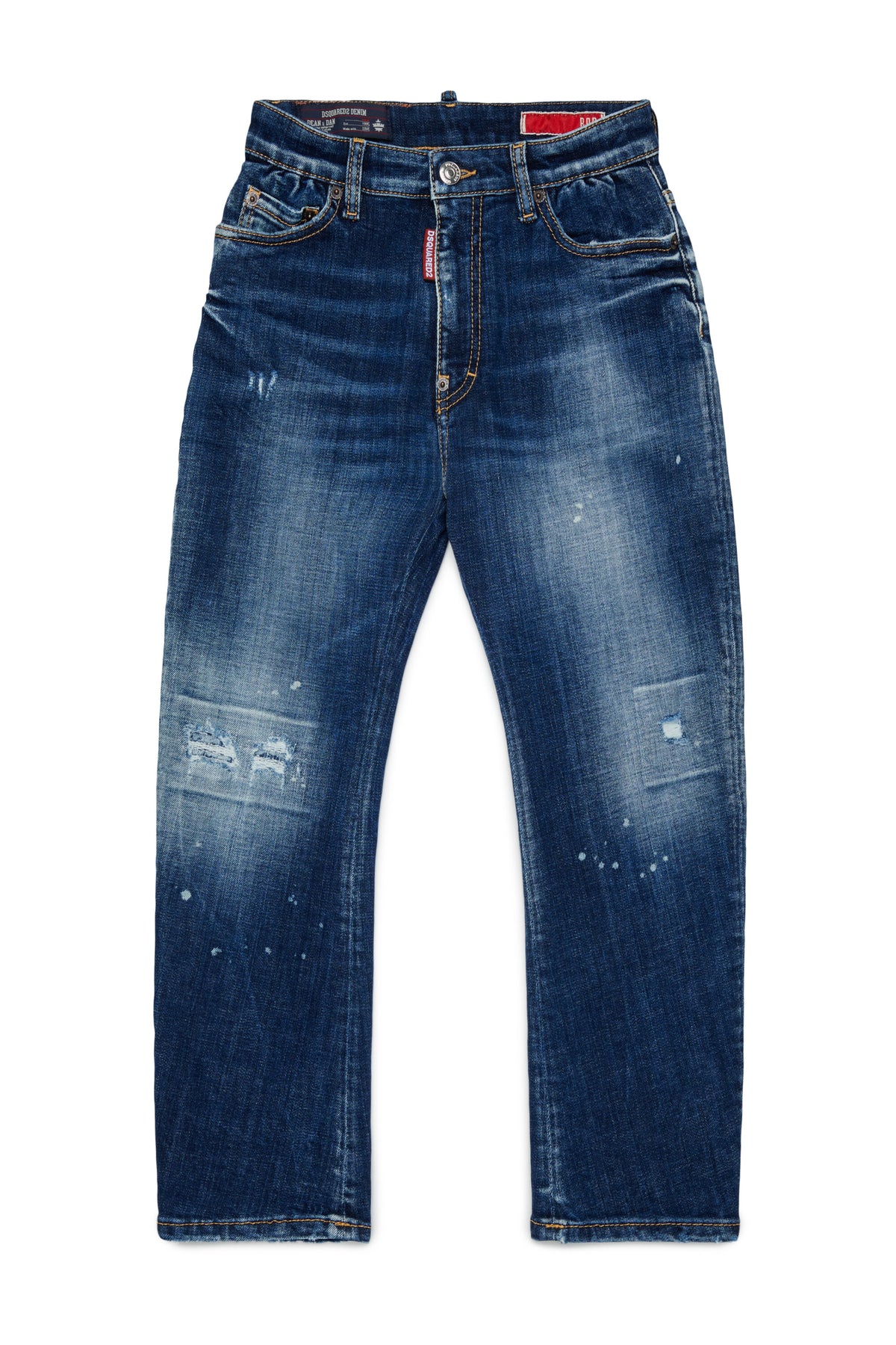 Jeans corte regular en denim azul medio - London Bro