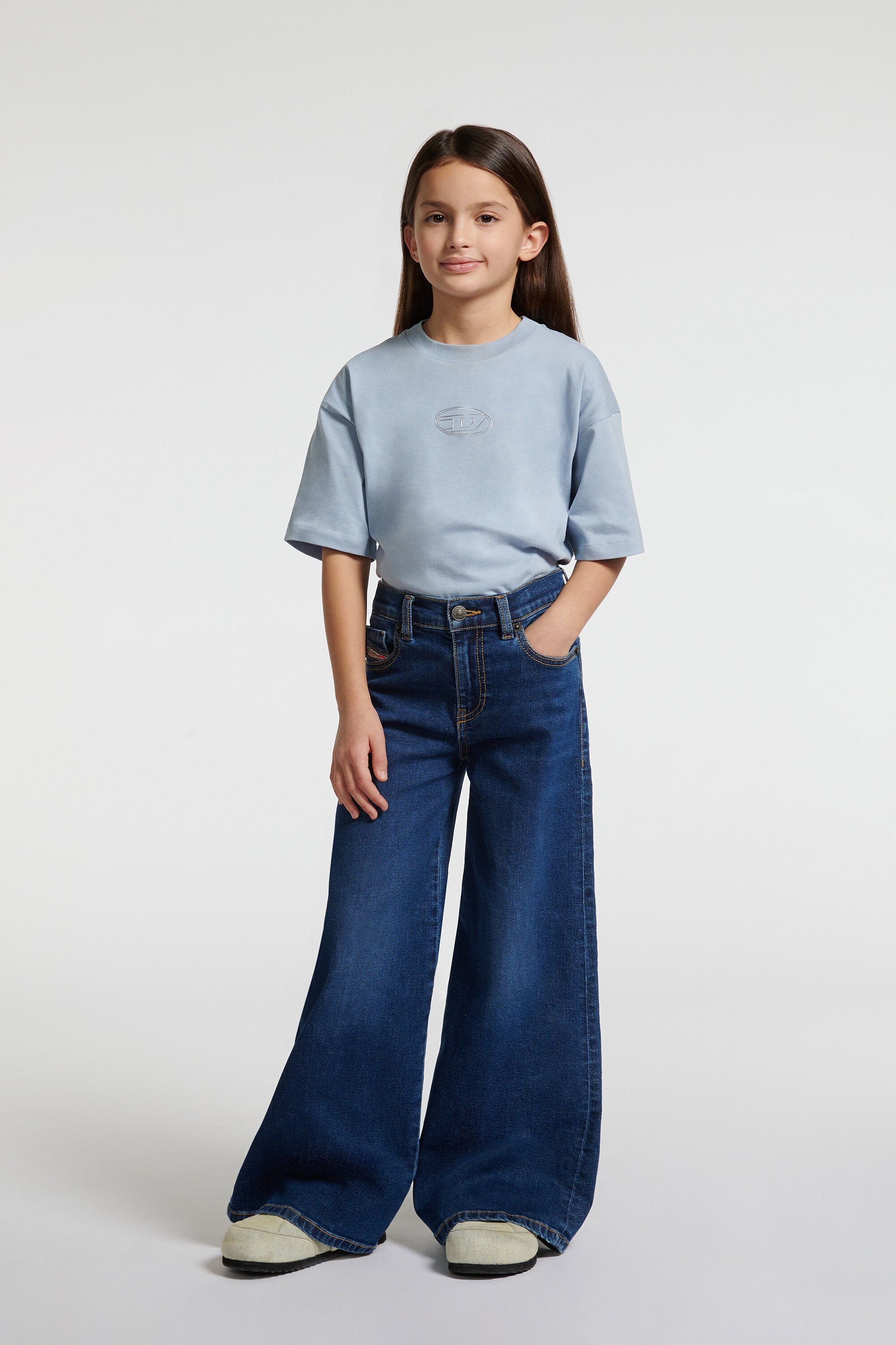 Jeans corte acampanado azul medio -1978