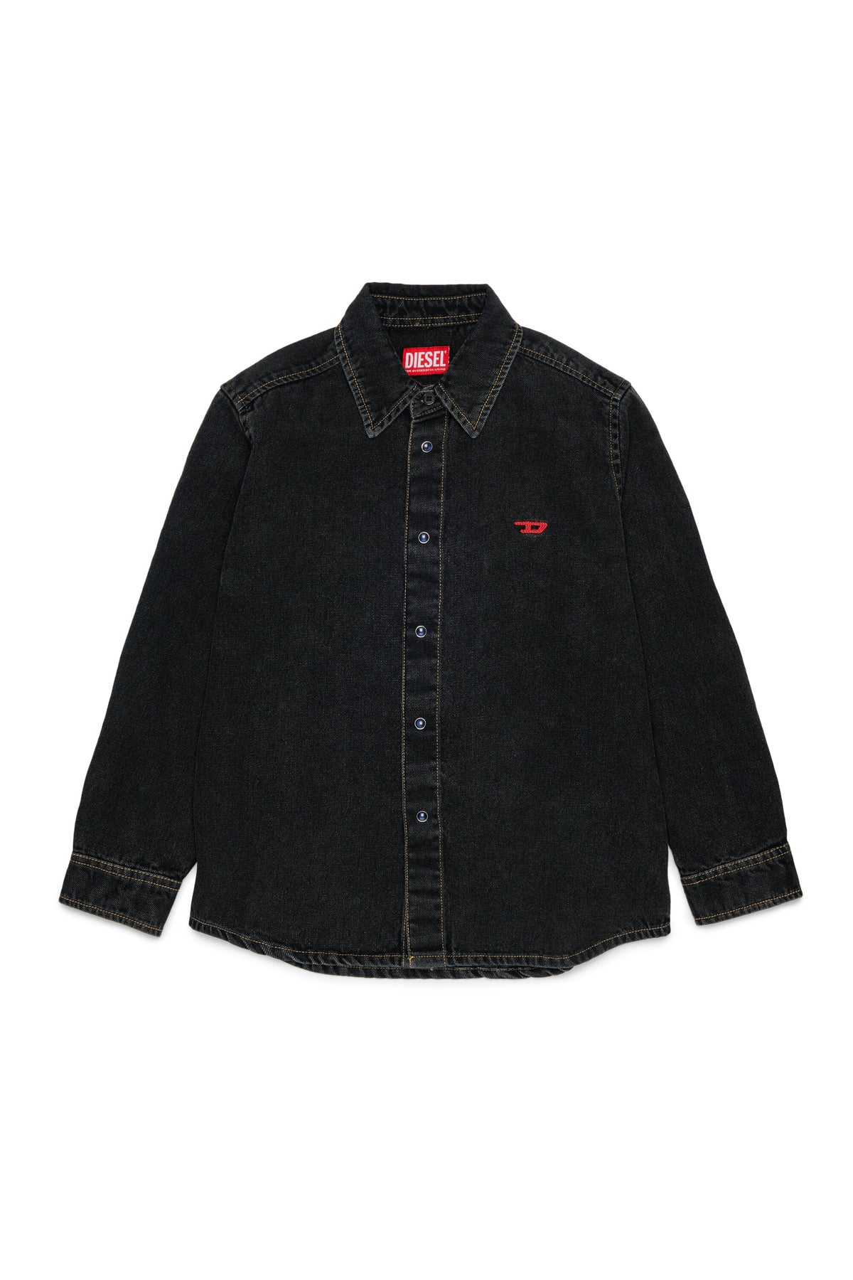 Camisa vaquera con logo