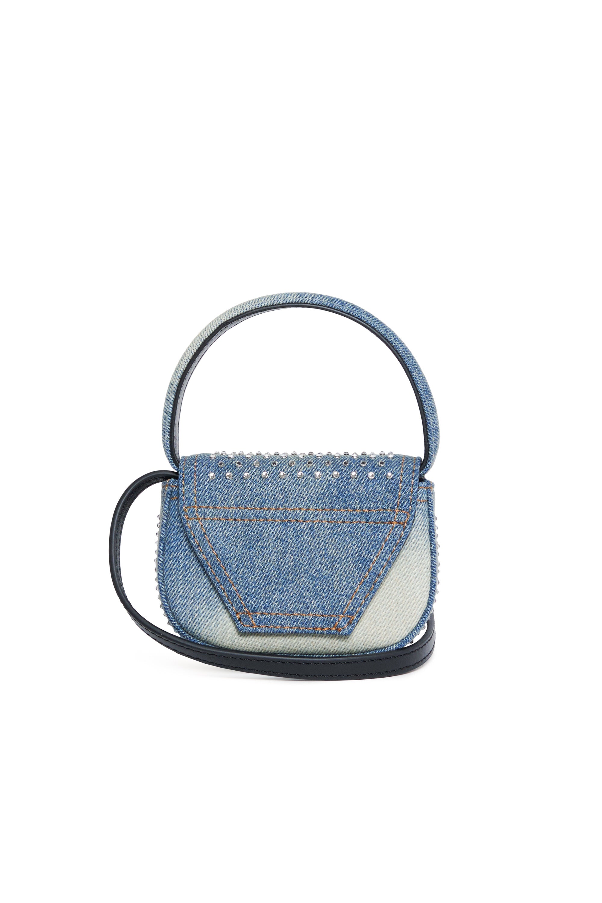 1DR XS denim bag with rhinestones