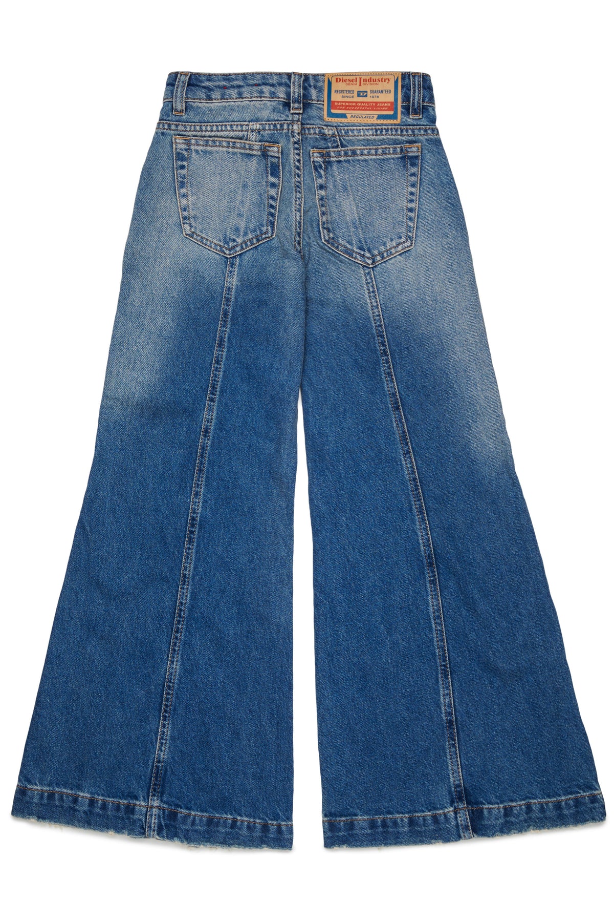 Jeans coupe flare bleu moyen - D-Pam