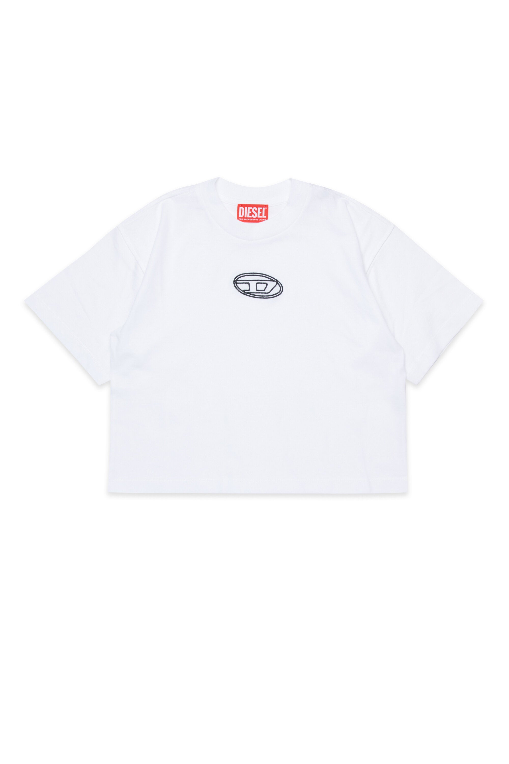 T-shirt en jersey ample avec logo Oval D