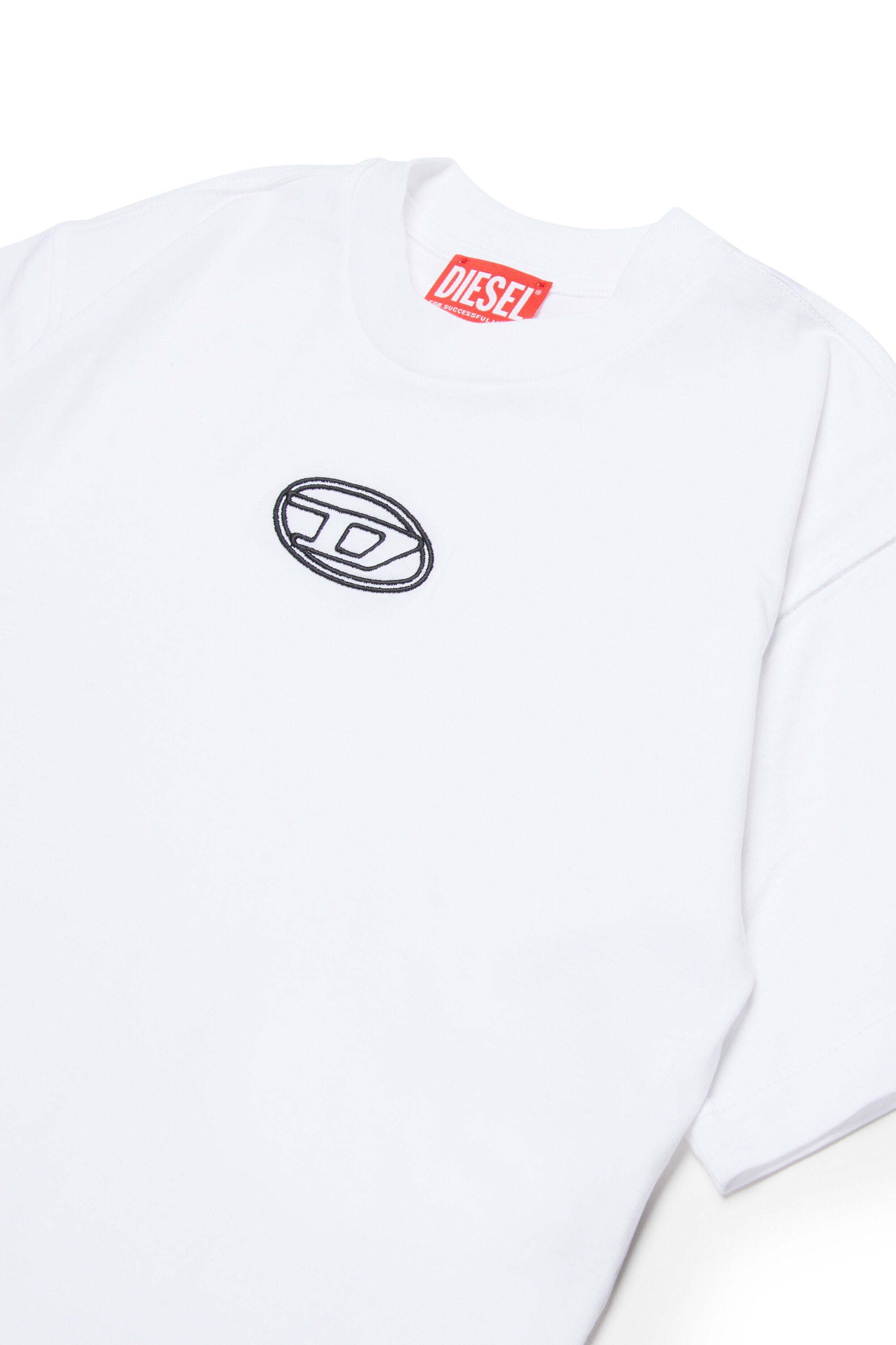 T-shirt en jersey ample avec logo Oval D