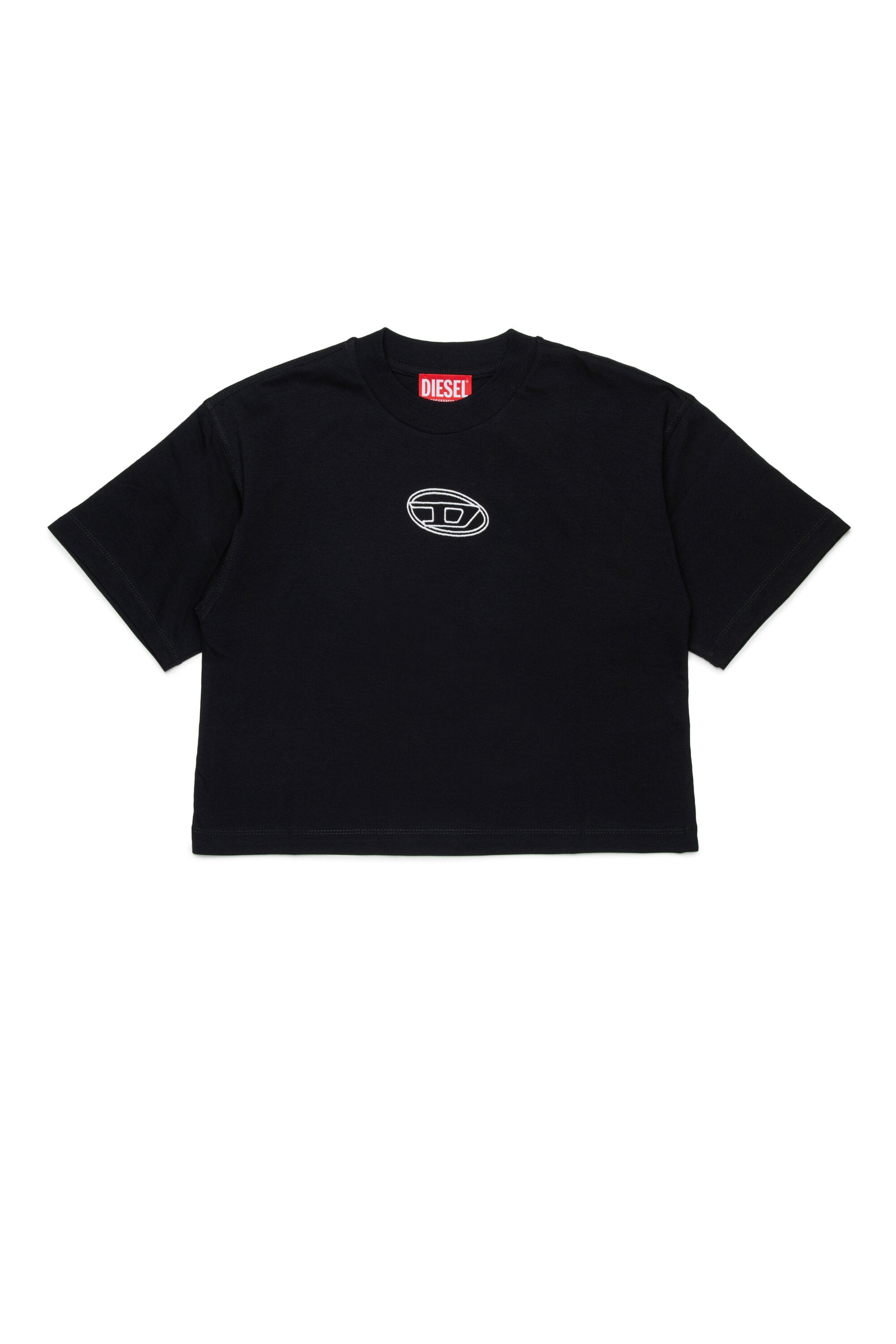T-shirt en jersey ample avec logo Oval D