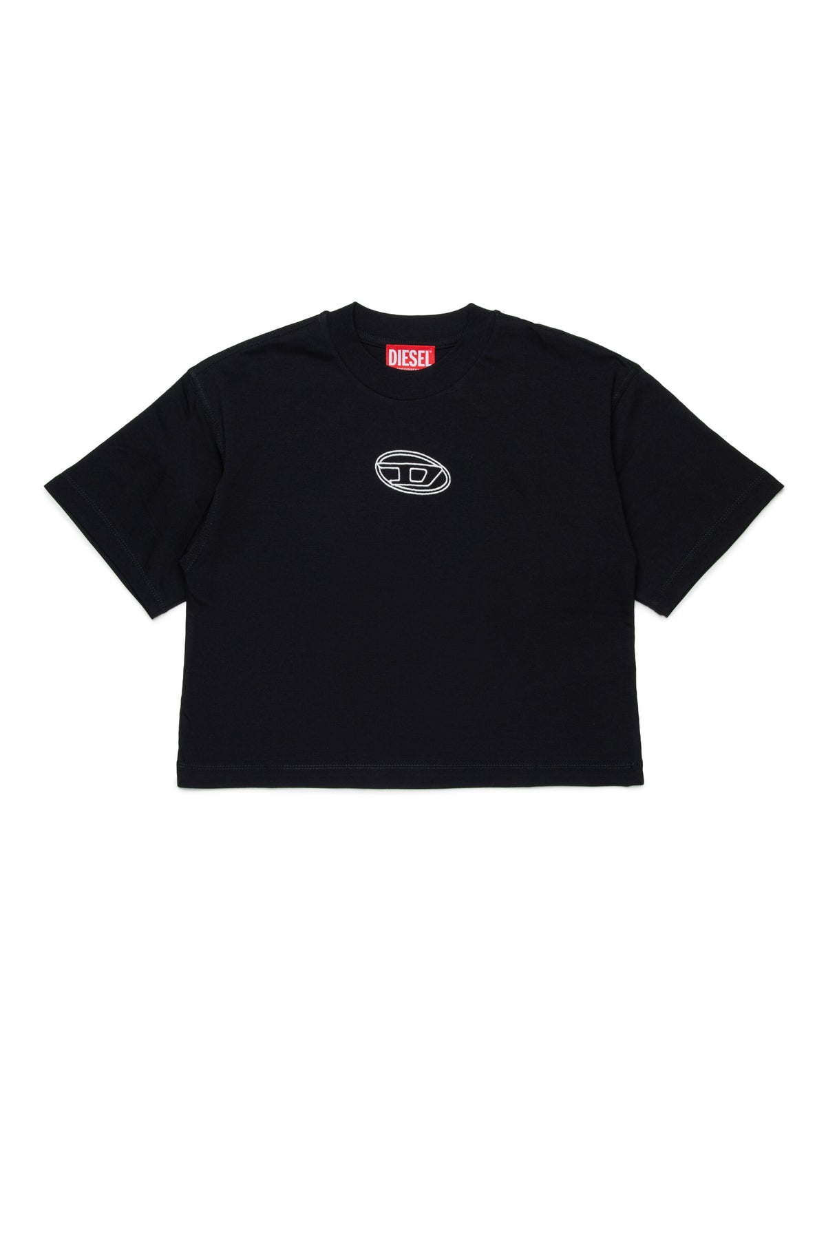 T-shirt en jersey ample avec logo Oval D
