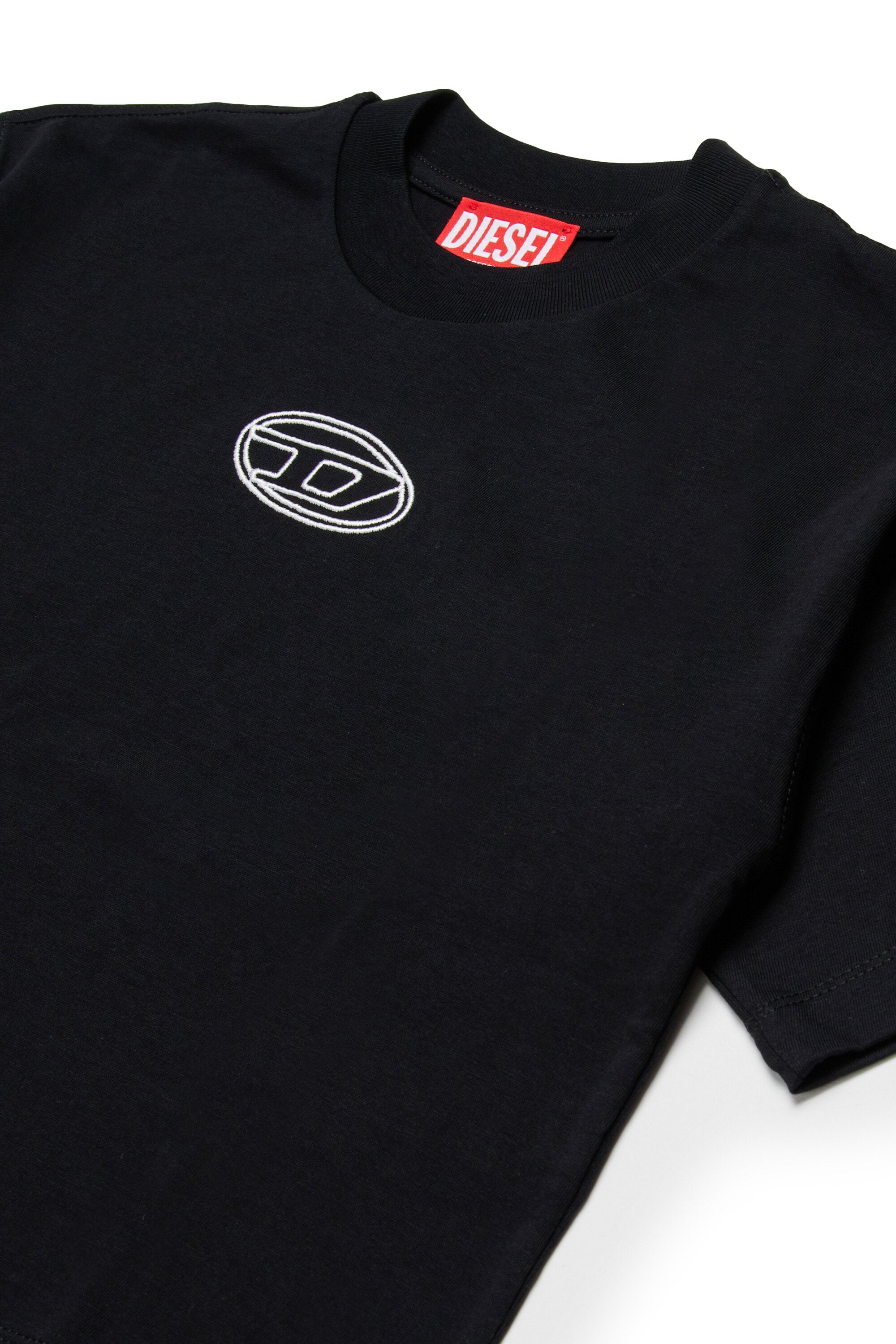 T-shirt en jersey ample avec logo Oval D
