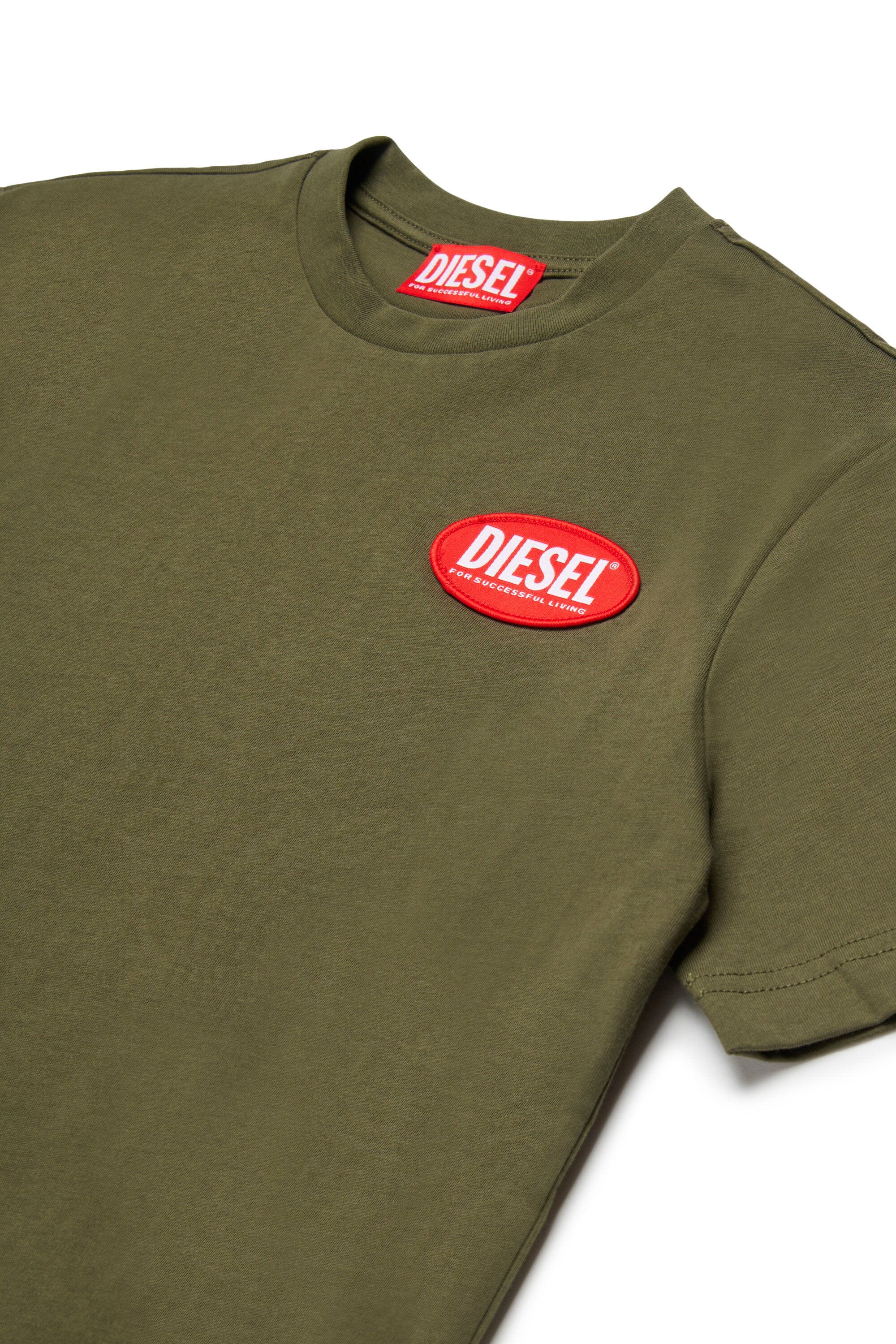 T-shirt en jersey avec étiquette ovale de DIESEL