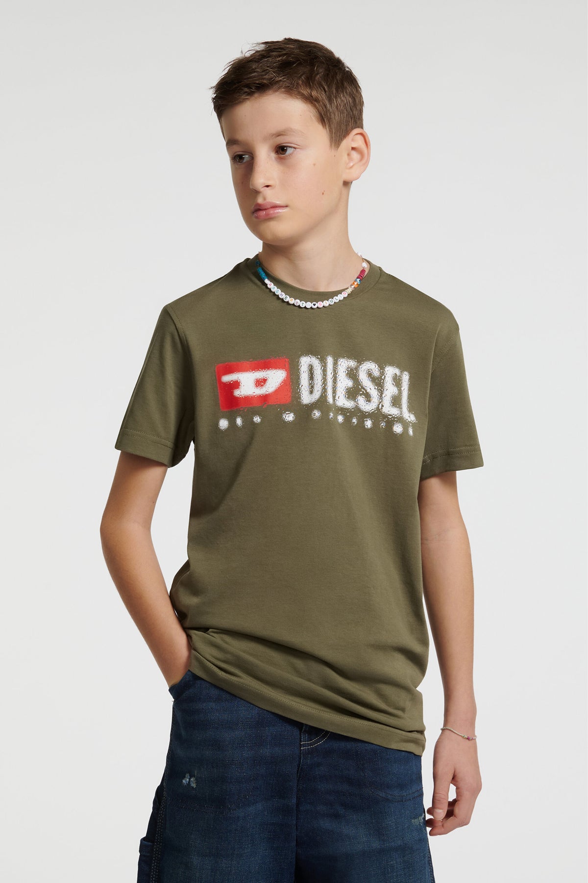 Diesel Denim Division logo jersey T-shirt