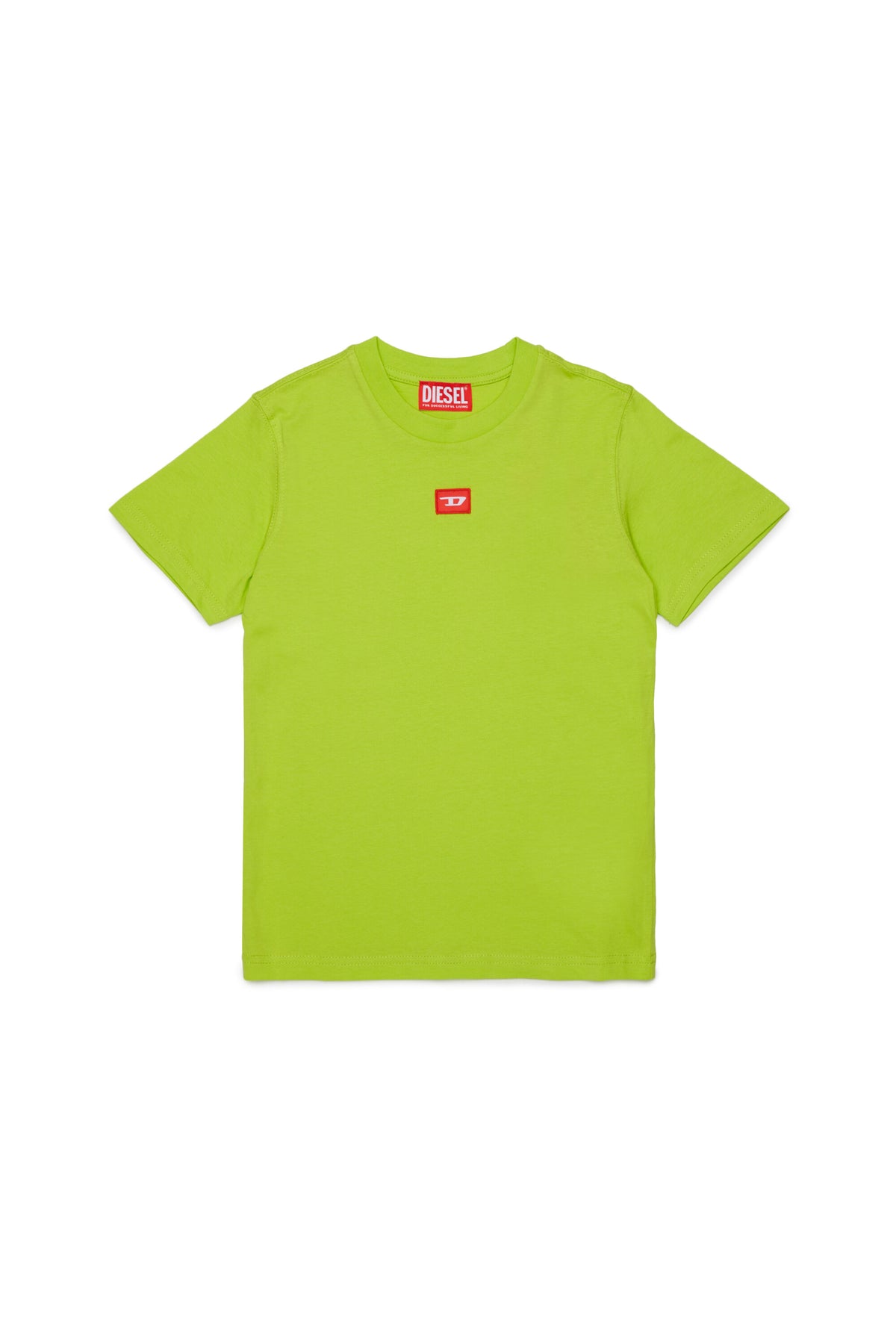 Camiseta de jersey con parche D rojo