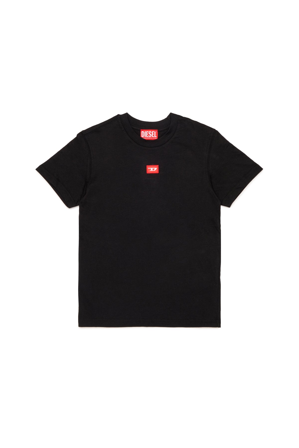 Camiseta de jersey con parche D rojo