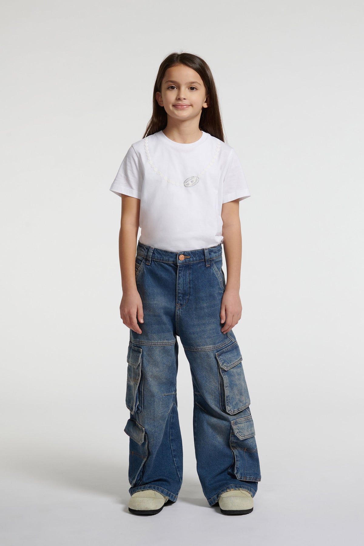Jeans corte relajado cargo - D-Argjx Cargo
