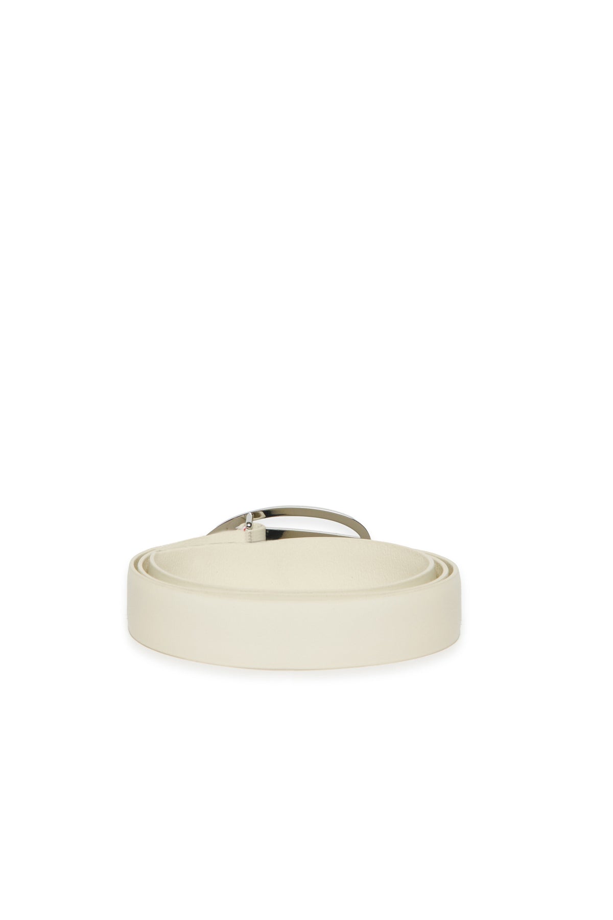 Ceinture en cuir véritable Oval D avec strass