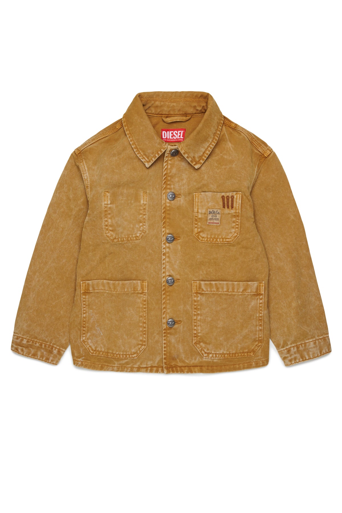 Veste en denim avec logo imprimé